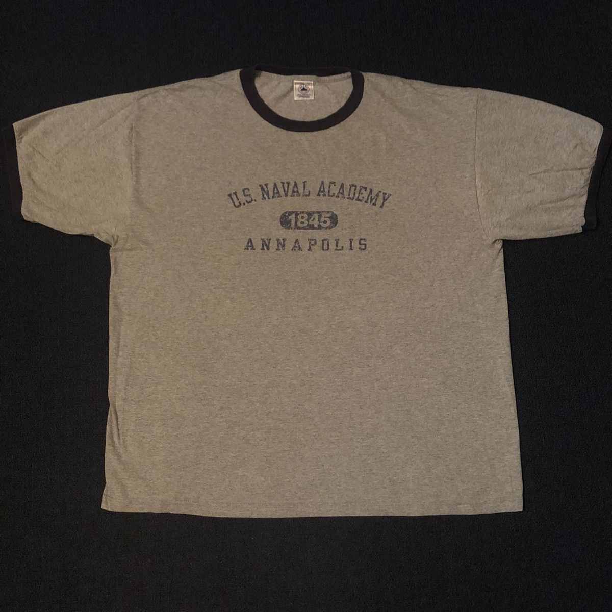 Naval Clothing Factory Vintage 1990s US Naval Academy Annapolis 1945 Ringer T Shirt Size US XL / EU 56 / 4 - 3 Thumbnail