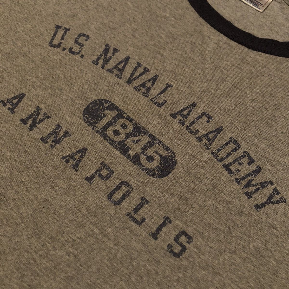 Naval Clothing Factory Vintage 1990s US Naval Academy Annapolis 1945 Ringer T Shirt Size US XL / EU 56 / 4 - 4 Thumbnail