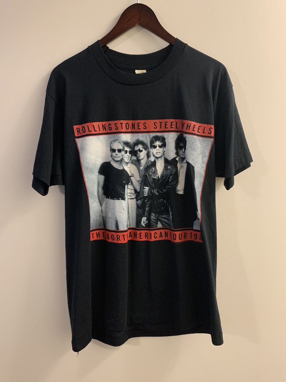Vintage 80s Rolling Stones North American Tour T-Shirt
