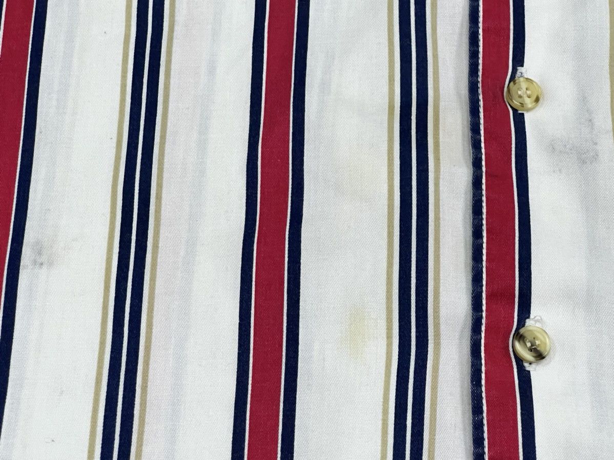 Vintage Vintage 90s Loafers Striped Single Stitch Shirt Size US XL / EU 56 / 4 - 2 Thumbnail