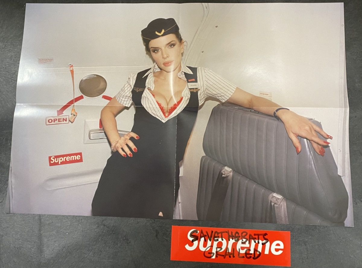 Supreme Supreme Harmony Korine Julia Fox Flight Cabin Poster Grailed