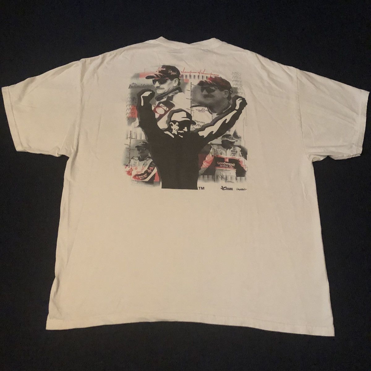 NASCAR Vintage 90s NASCAR Dale Earnhardt The Intimidator Pocket Tee Size US XL / EU 56 / 4 - 3 Thumbnail