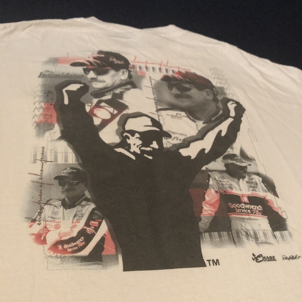 NASCAR Vintage 90s NASCAR Dale Earnhardt The Intimidator Pocket Tee Size US XL / EU 56 / 4 - 2 Thumbnail