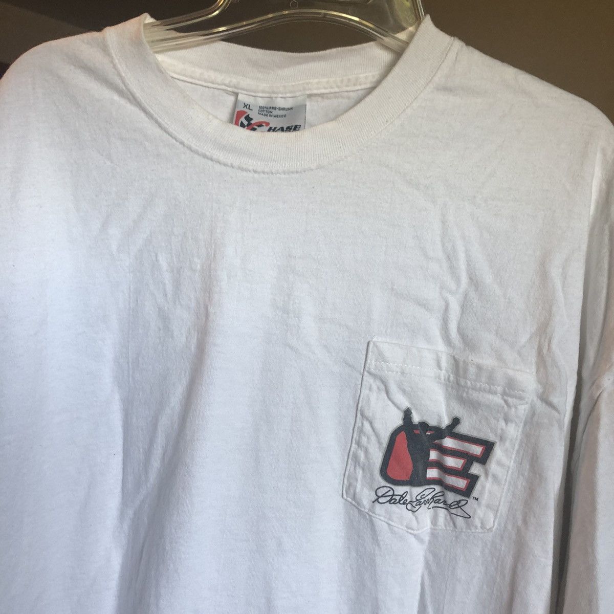 NASCAR Vintage 90s NASCAR Dale Earnhardt The Intimidator Pocket Tee Size US XL / EU 56 / 4 - 11 Thumbnail