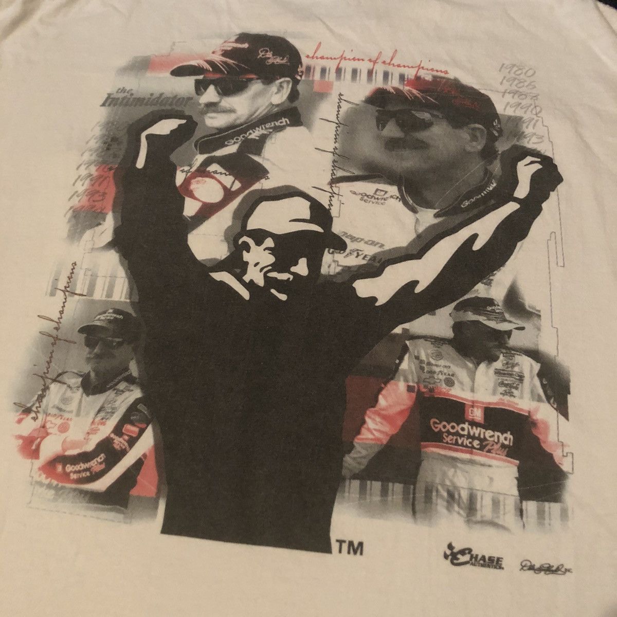 NASCAR Vintage 90s NASCAR Dale Earnhardt The Intimidator Pocket Tee Size US XL / EU 56 / 4 - 6 Thumbnail