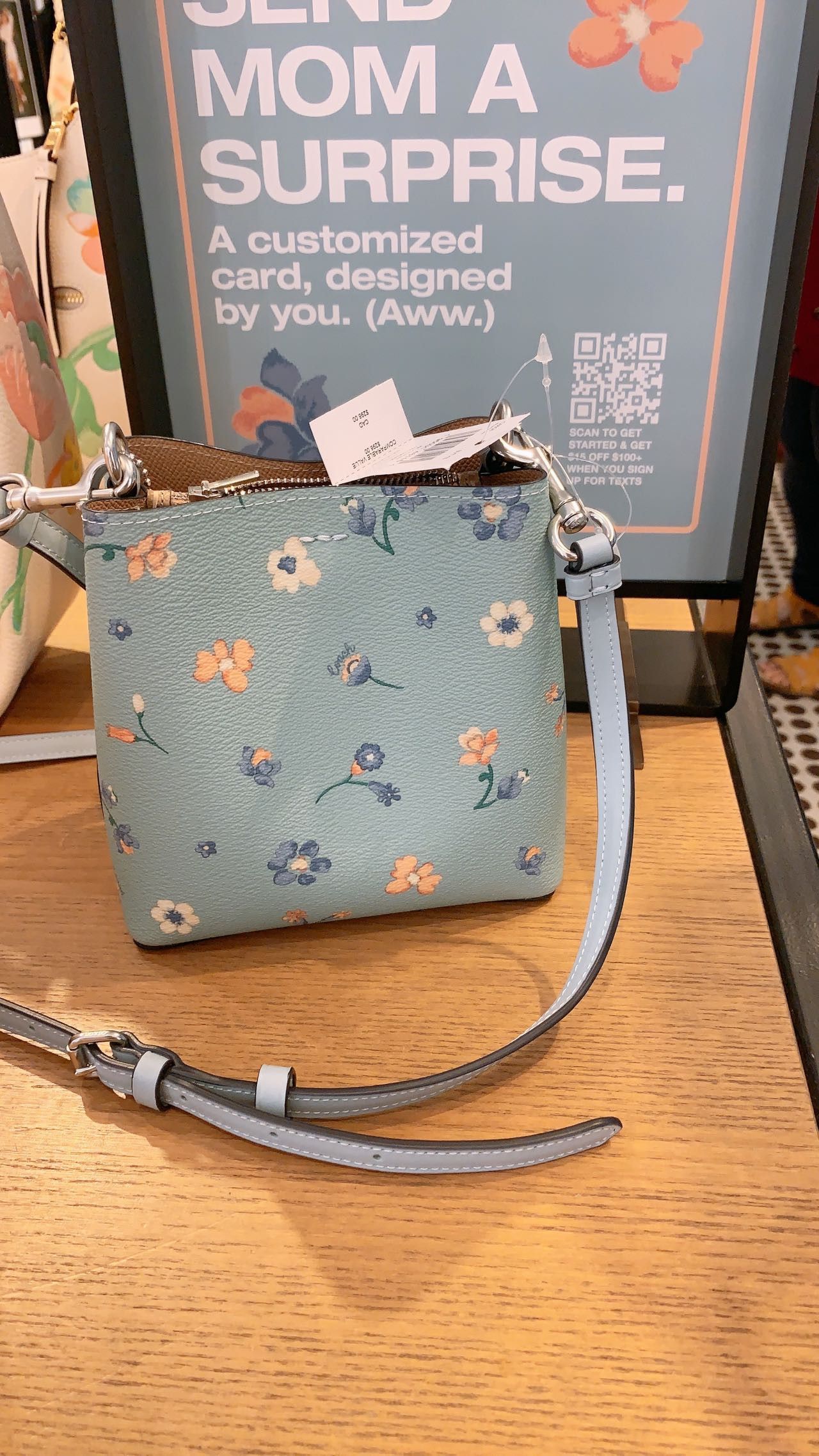 Coach Mini Town popular Bucket Bag with Mystical Floral Print