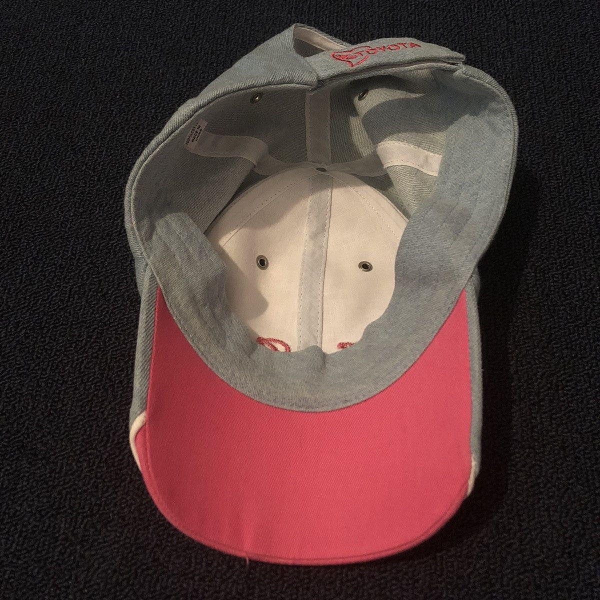 Honda Vintage 2000s Toyota Girl Heart Love My Car Logo Denim Hat Size ONE SIZE - 4 Thumbnail