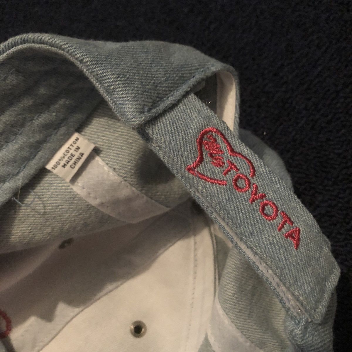 Honda Vintage 2000s Toyota Girl Heart Love My Car Logo Denim Hat Size ONE SIZE - 5 Thumbnail