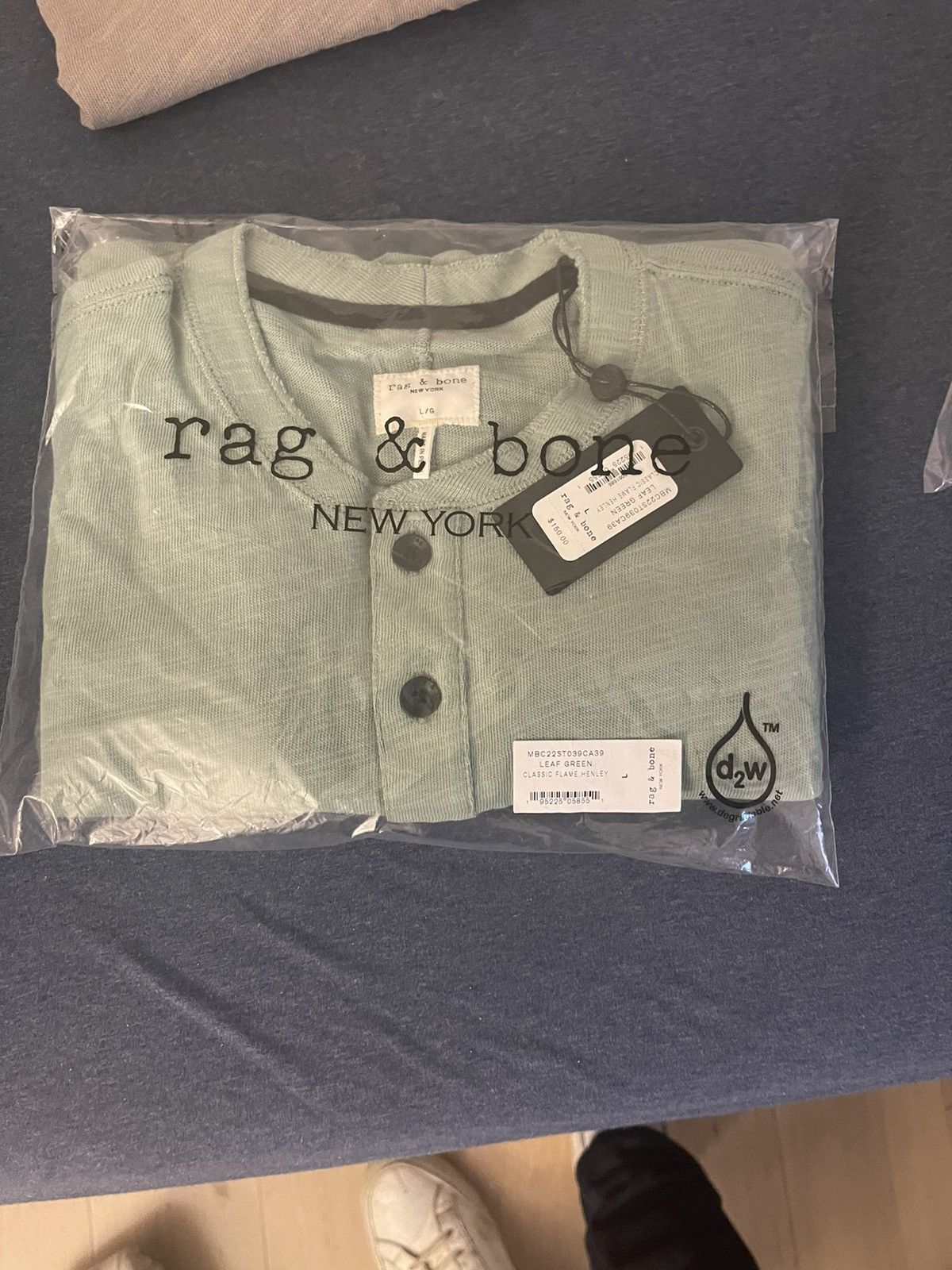 Rag & Bone Rag & Bone Classic Flame Cotton Henley Size US L / EU 52-54 / 3 - 1 Thumbnail