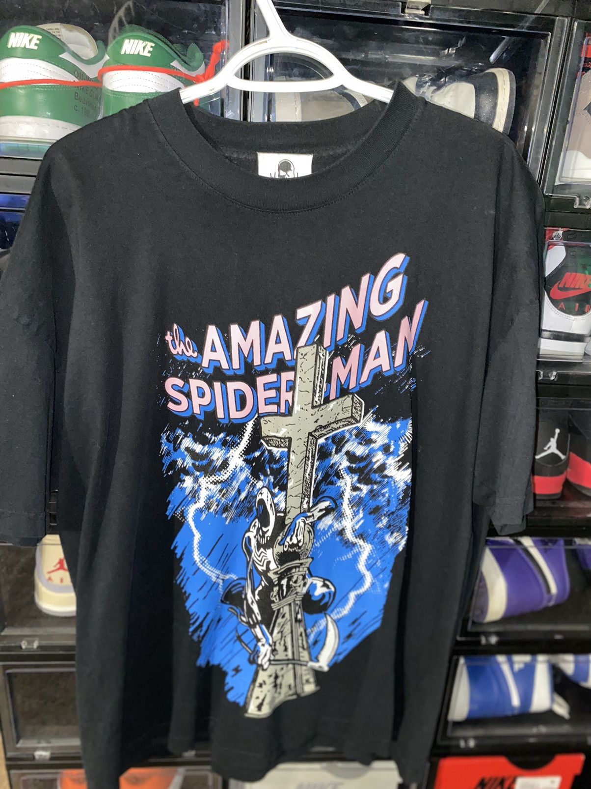 image of Warren Lotas Spider-Man Collab Size XL in Black, Men's