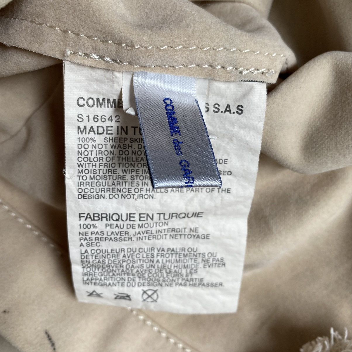 Comme des Garcons Number Sheepskin Tote Bag Size ONE SIZE - 6 Thumbnail