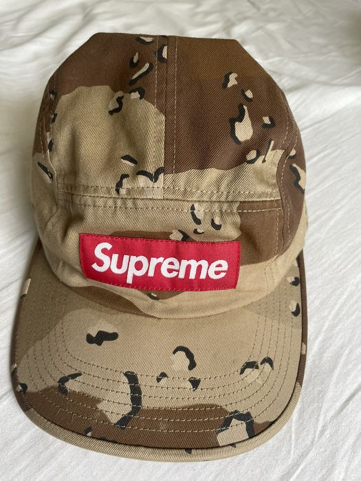 Supreme Desert Camo Camoflauge camp cap hat tan beige RARE | Grailed