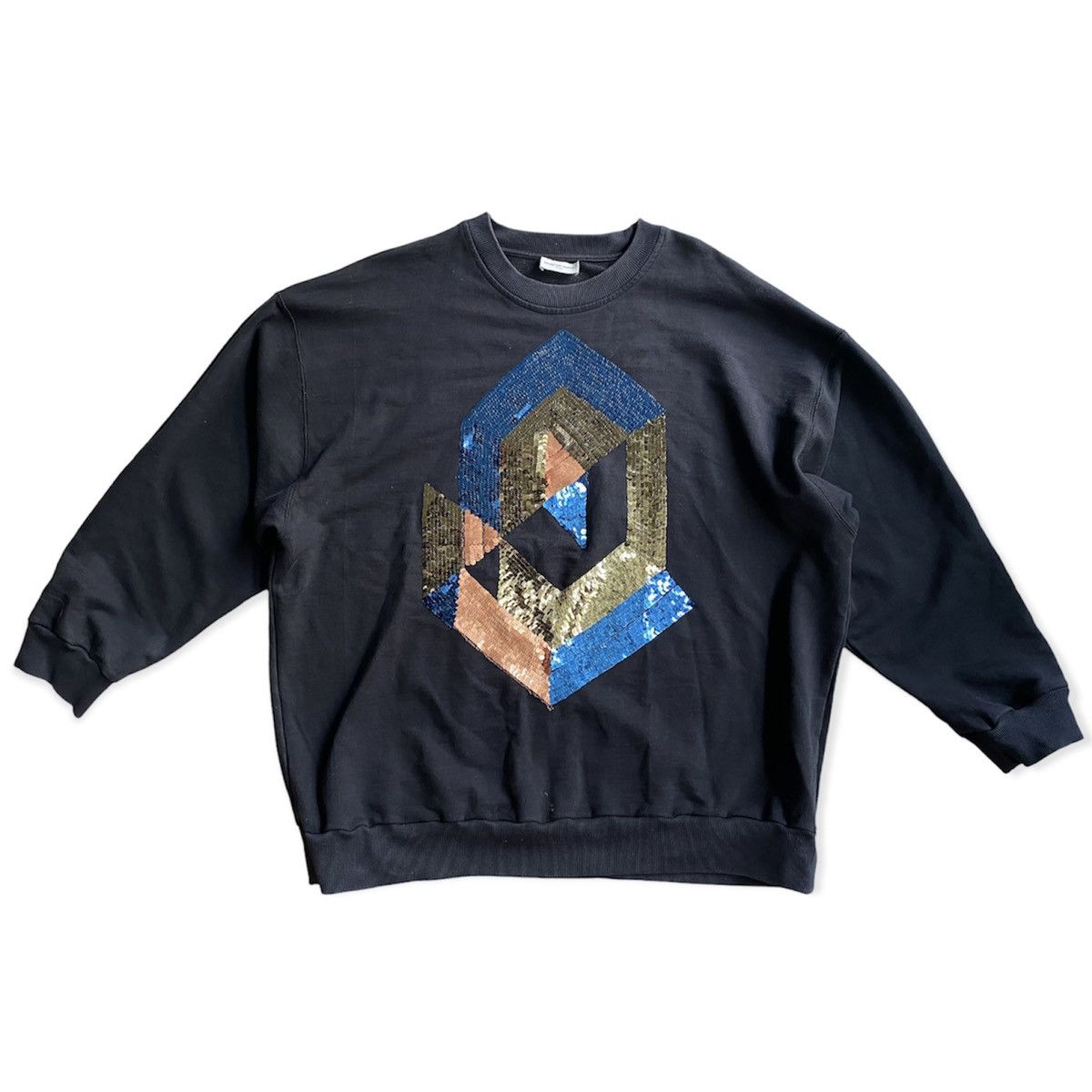 Dries Van Noten Sequin Oversize Sweater Fit Large Size US S / EU 44-46 / 1 - 1 Thumbnail