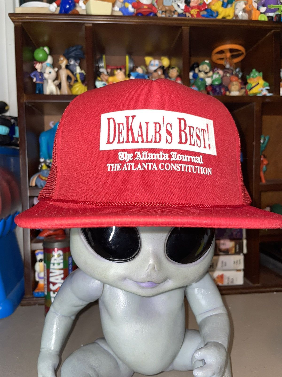Vintage 70s Vintage Dekalb Farmer Trucker Hat Snapback Mesh Cap Foam Size ONE SIZE - 1 Thumbnail