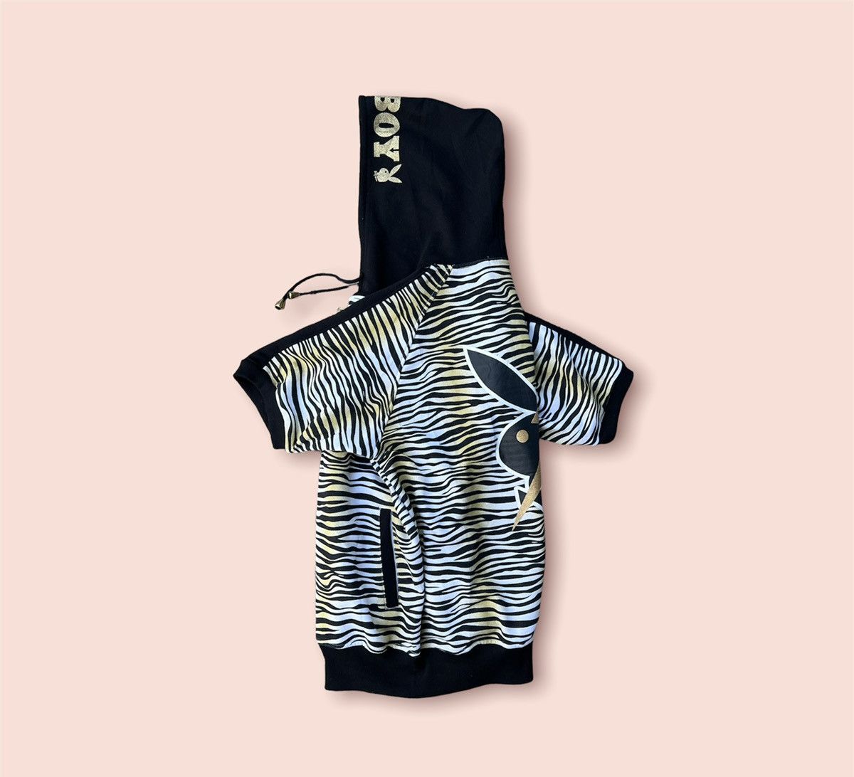 Designer × Playboy RARE TIGER STRIPES PLAYBOY S/SLEEVES HOODIE Size US L / EU 52-54 / 3 - 1 Thumbnail