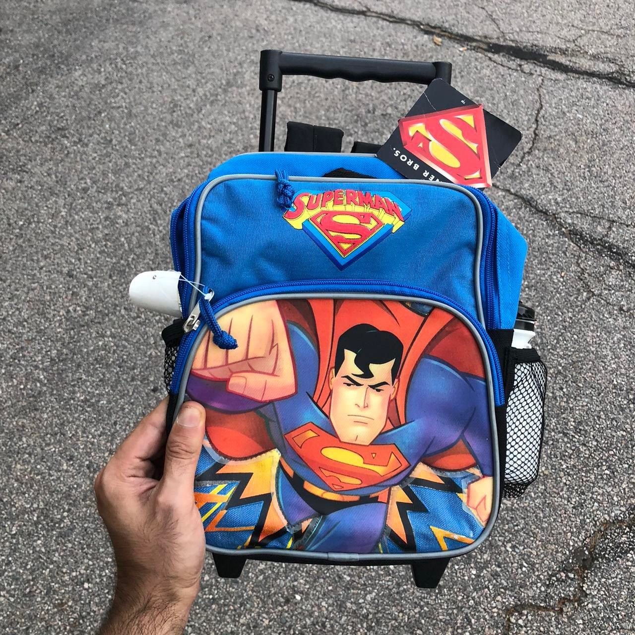NWT Y2K Kids Superman Backpack Cartoon Network bag suitcase Accessories