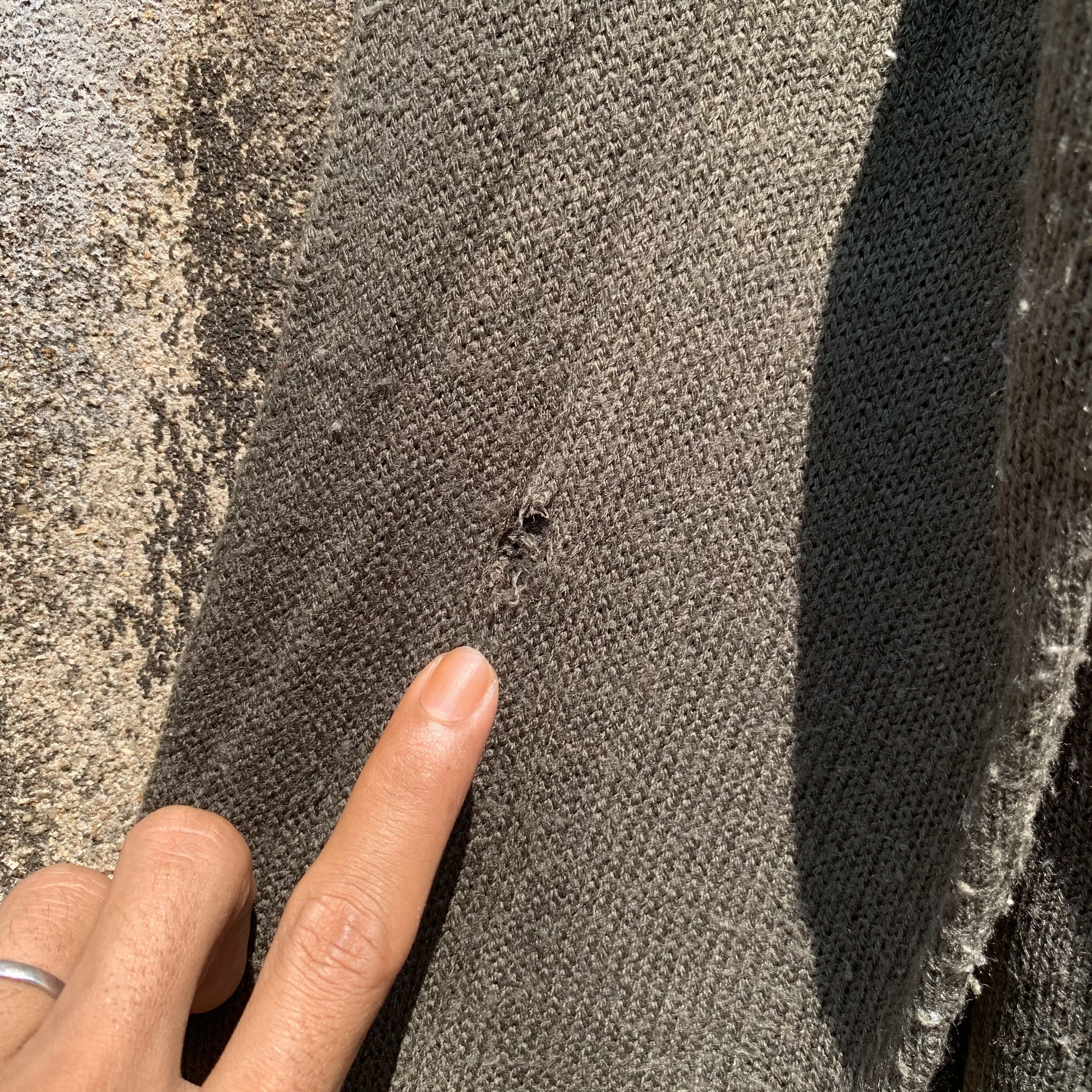 Vtg Vans Knit Striped Jumper Zip Ups Faded Sweater Jacket