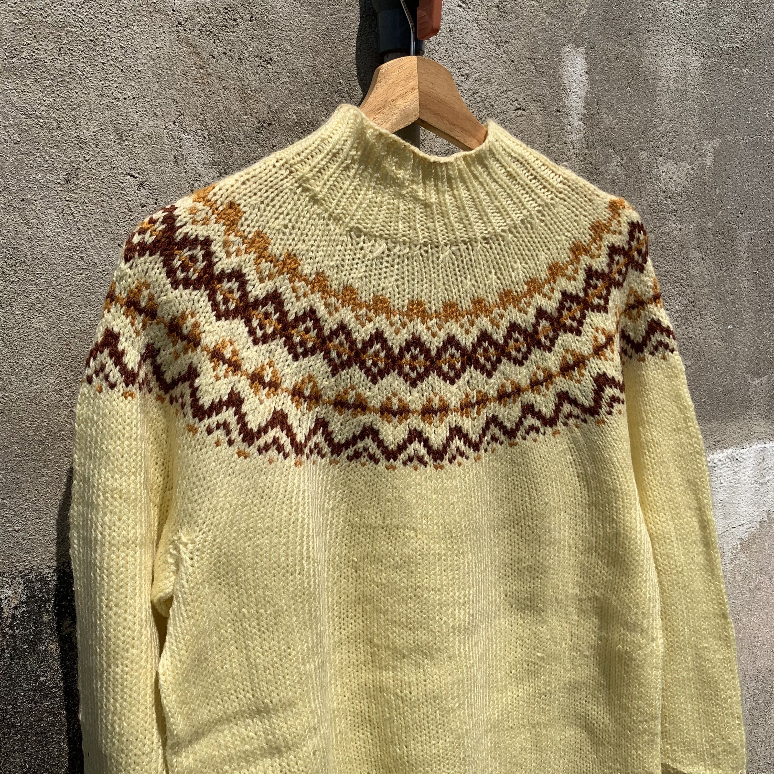 Homespun Knitwear Icelandic Japanese Vintage Knit Pullover Turtleneck Sweater Size US M / EU 48-50 / 2 - 10 Thumbnail