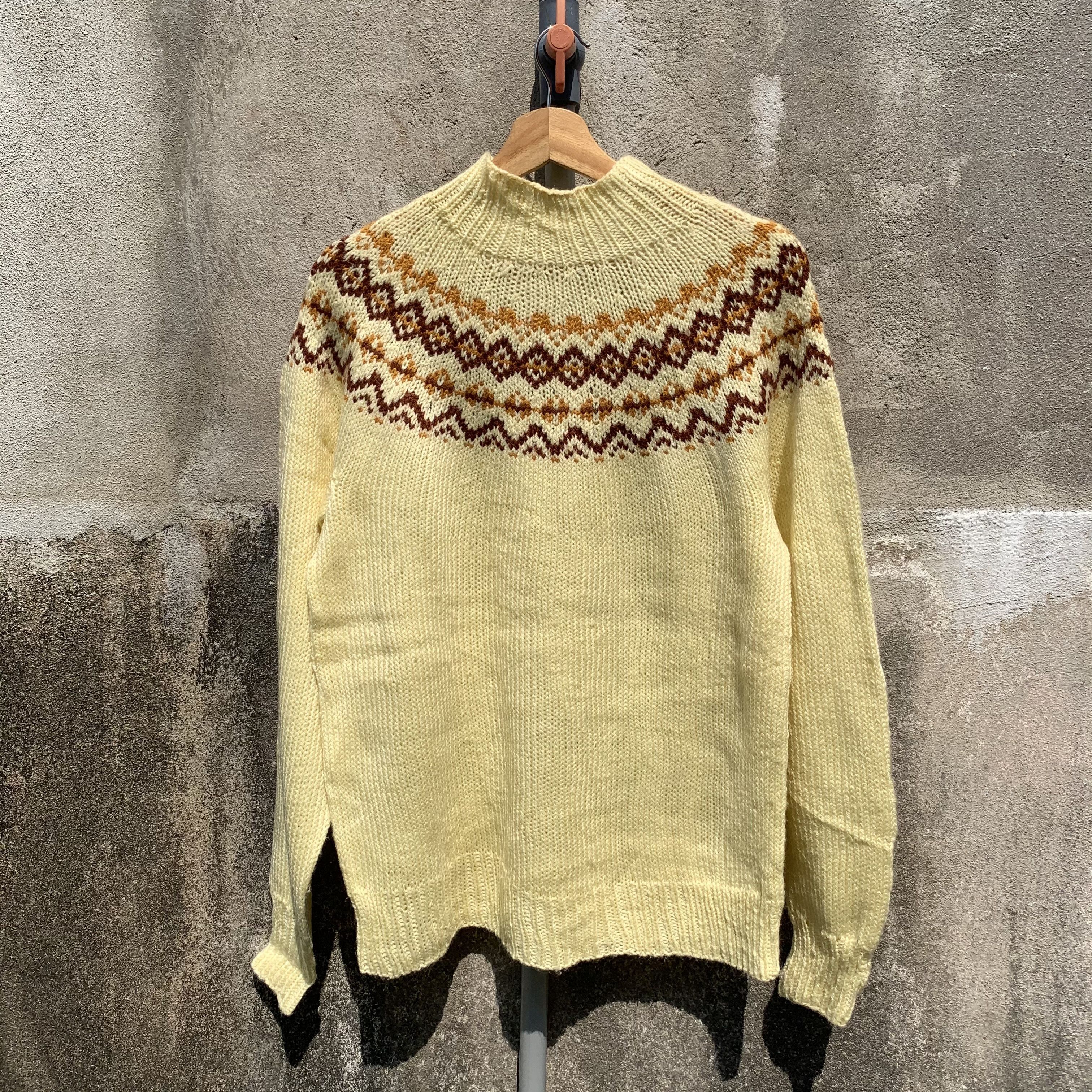 Homespun Knitwear Icelandic Japanese Vintage Knit Pullover Turtleneck Sweater Size US M / EU 48-50 / 2 - 9 Thumbnail