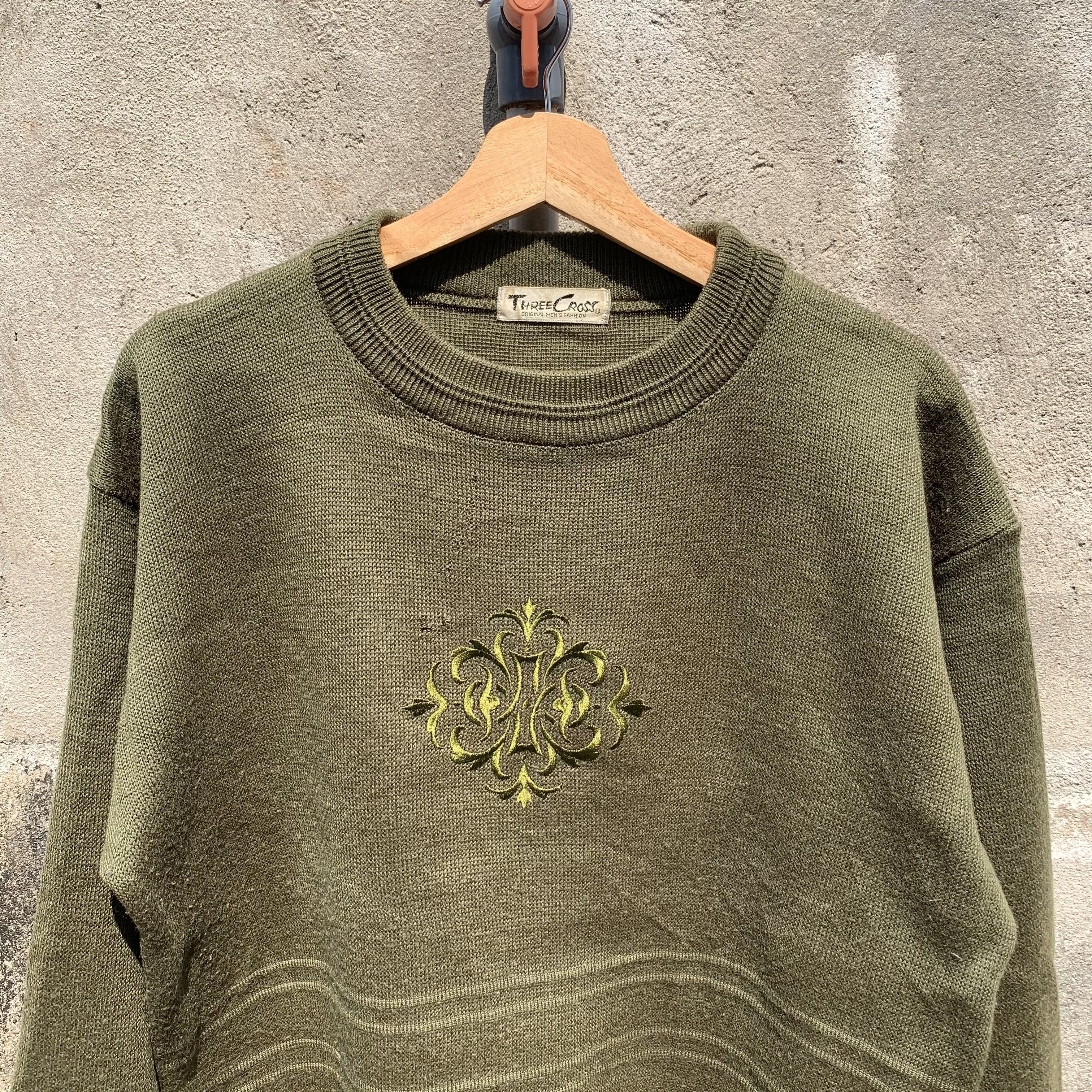 Japanese Brand Three Cross Japanese Brand Knit Jumper Pullover Sweater Size US L / EU 52-54 / 3 - 2 Thumbnail