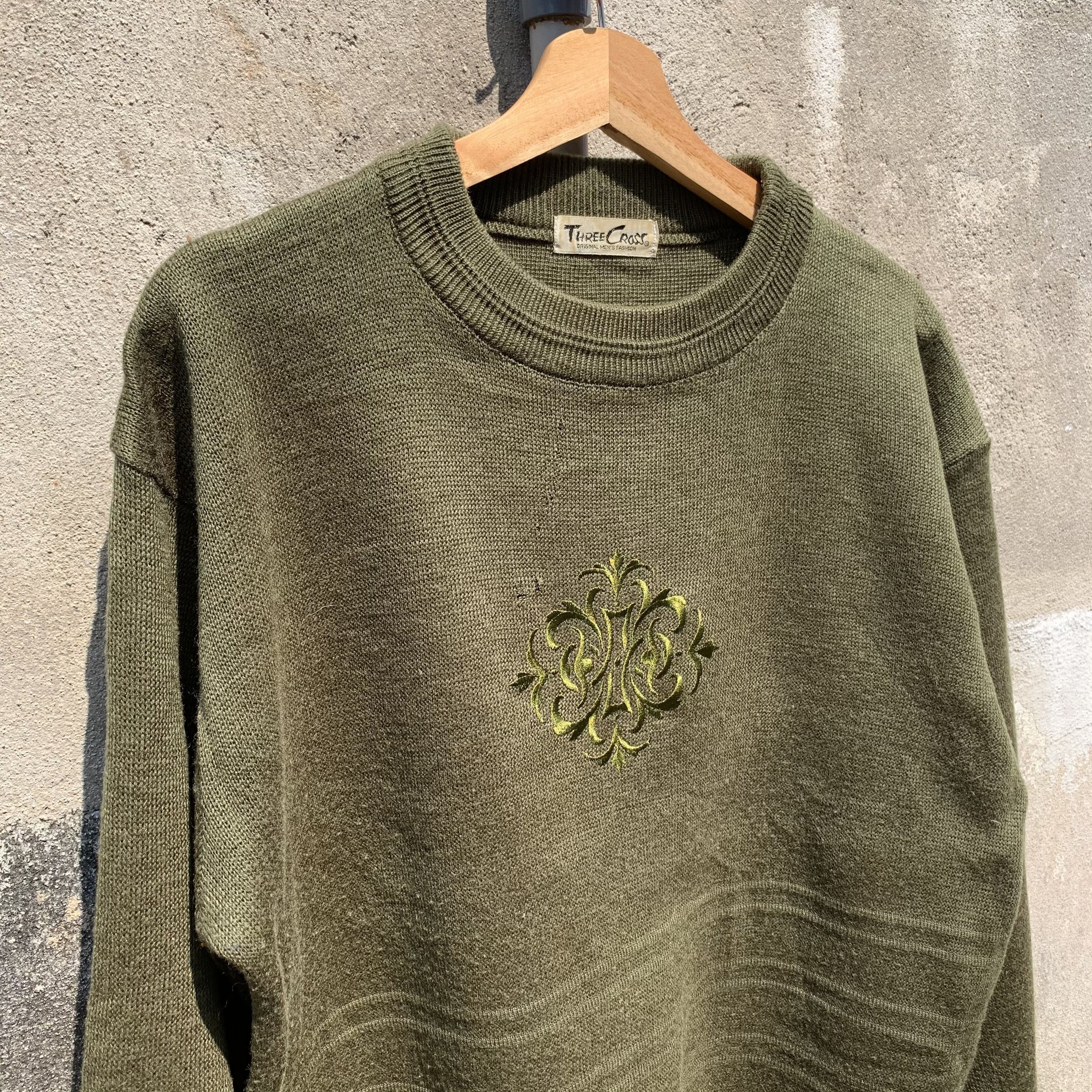 Japanese Brand Three Cross Japanese Brand Knit Jumper Pullover Sweater Size US L / EU 52-54 / 3 - 4 Thumbnail