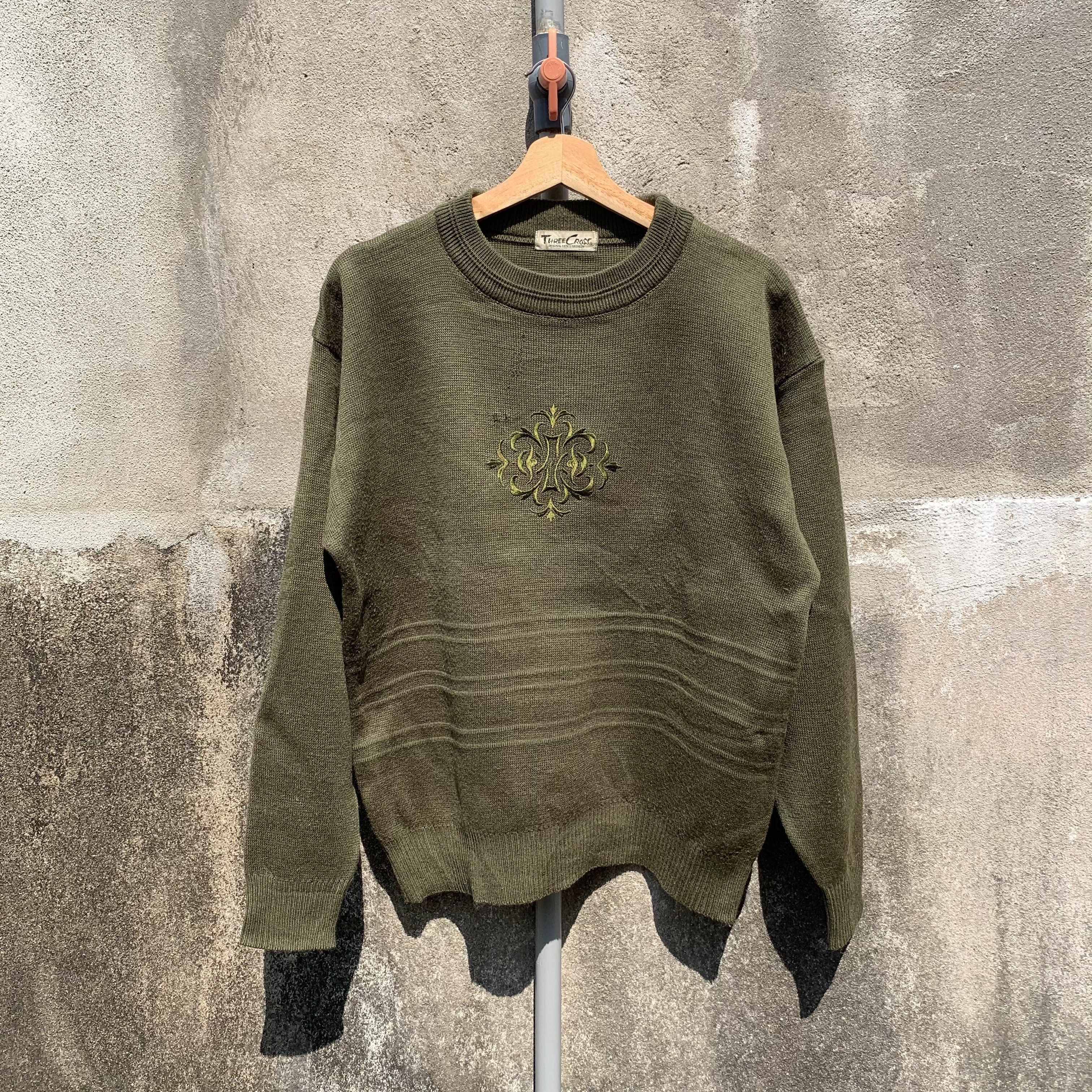 Coloured Cable Knit Sweater × Japanese Brand × Le Grande Bleu 
