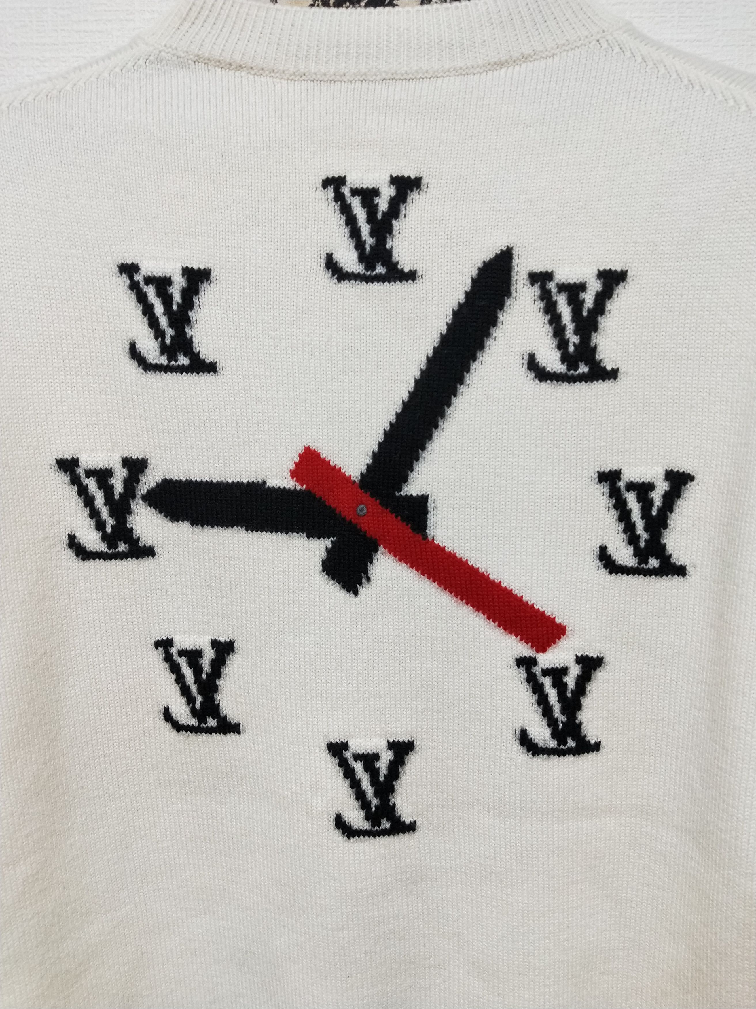 Louis Vuitton Intarsia Clock Logo Sweater Size US M / EU 48-50 / 2 - 3 Thumbnail