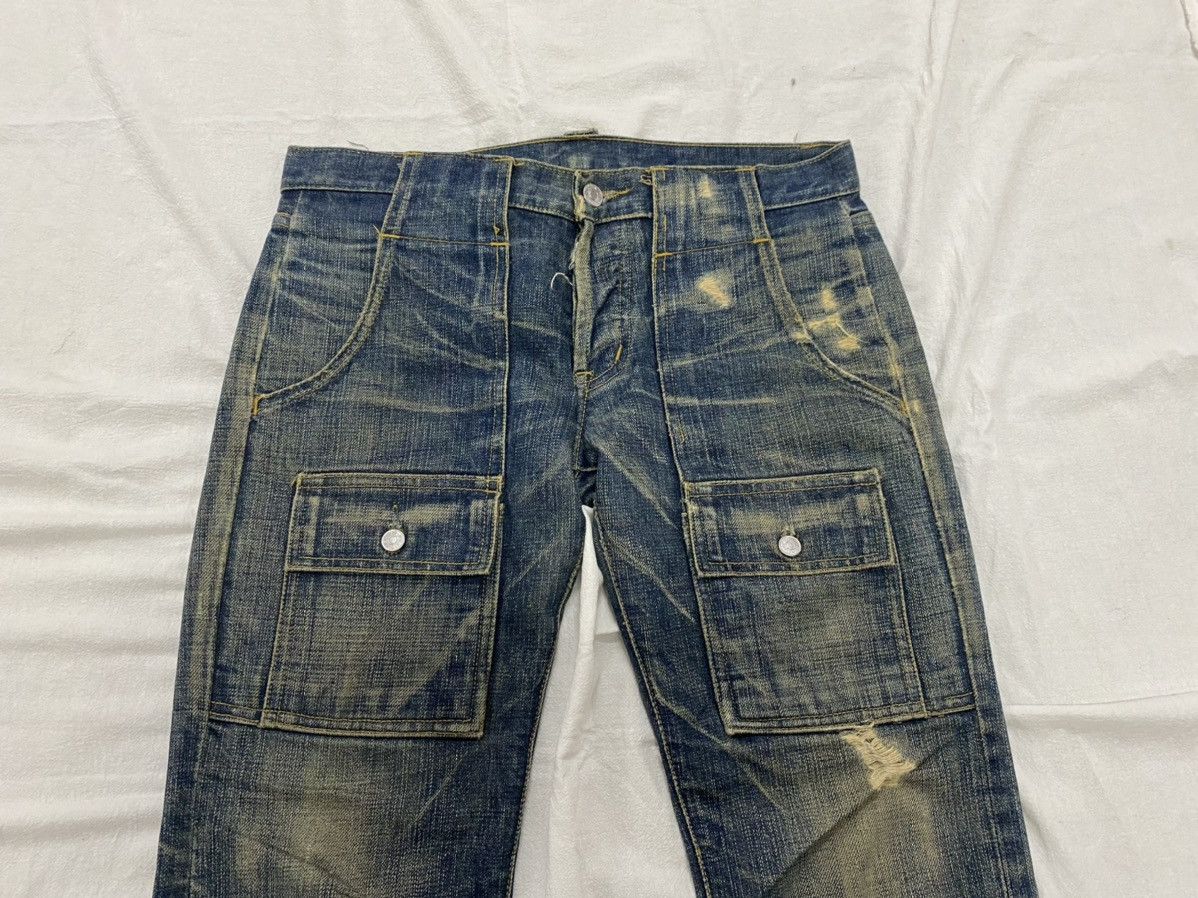 Justin 🔥Flare Vintage Bushpants Justin Distressed Denim💥 Size US 32 / EU 48 - 3 Thumbnail