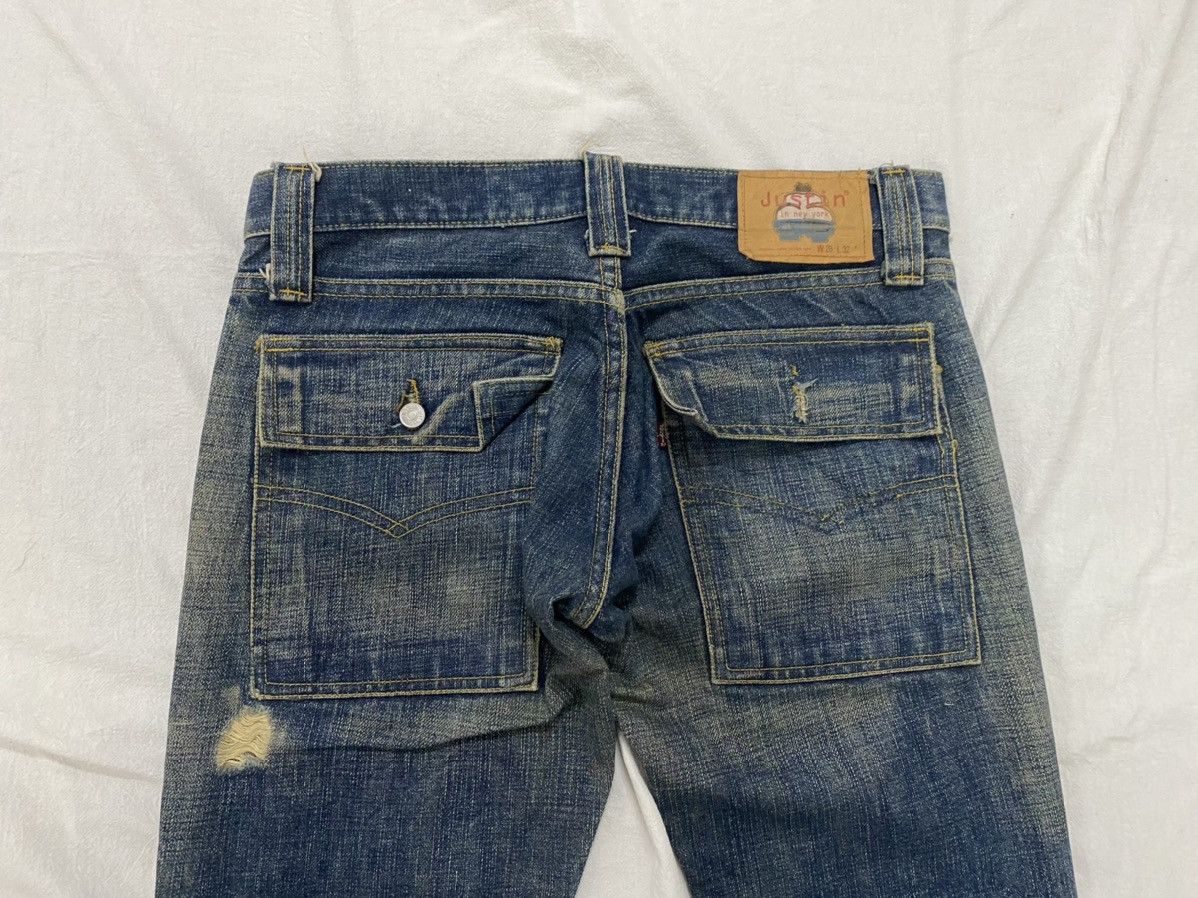 Justin 🔥Flare Vintage Bushpants Justin Distressed Denim💥 Size US 32 / EU 48 - 5 Thumbnail