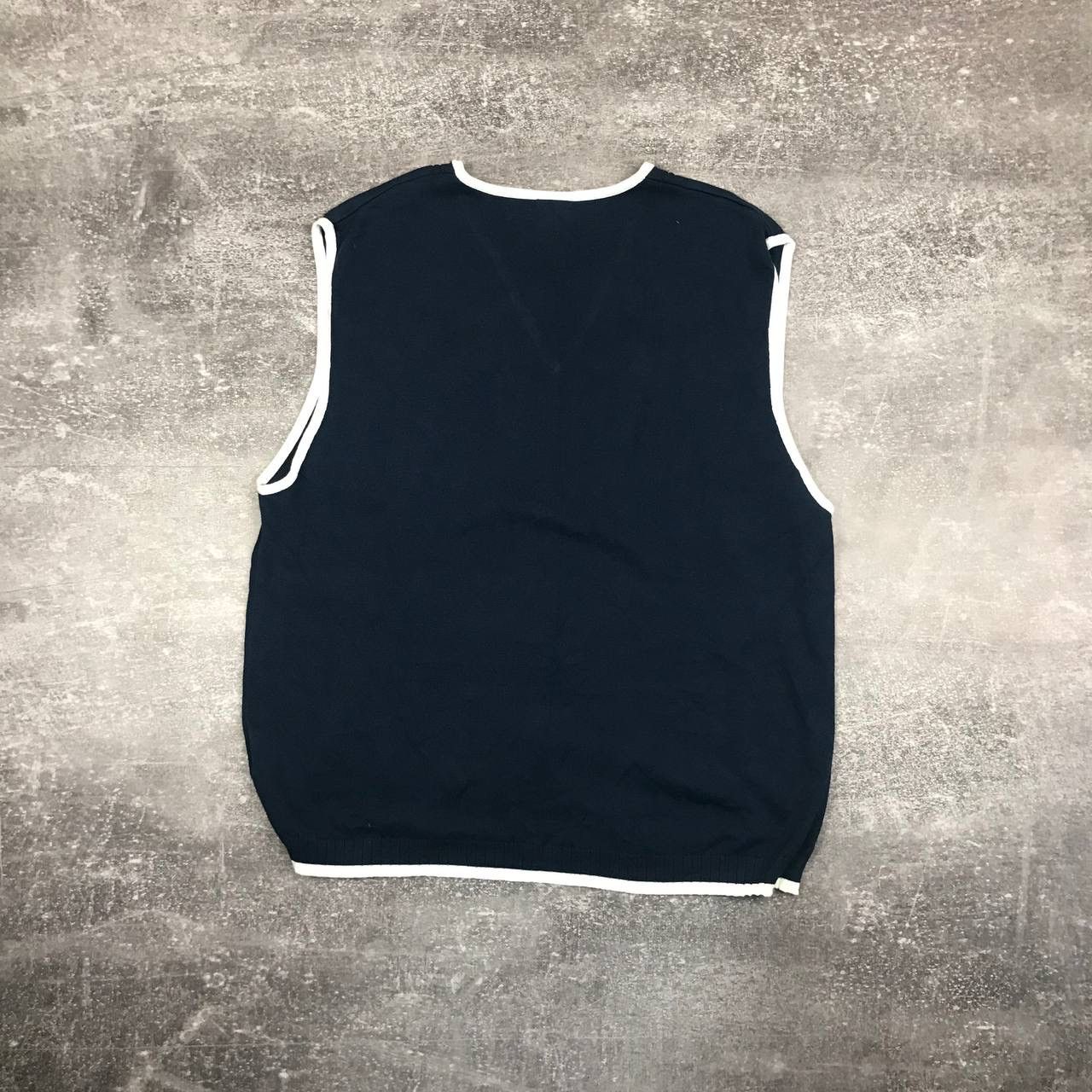 Nike × Vintage Vintage Nike Court Vest Navy Knitwear Size US XL / EU 56 / 4 - 4 Thumbnail