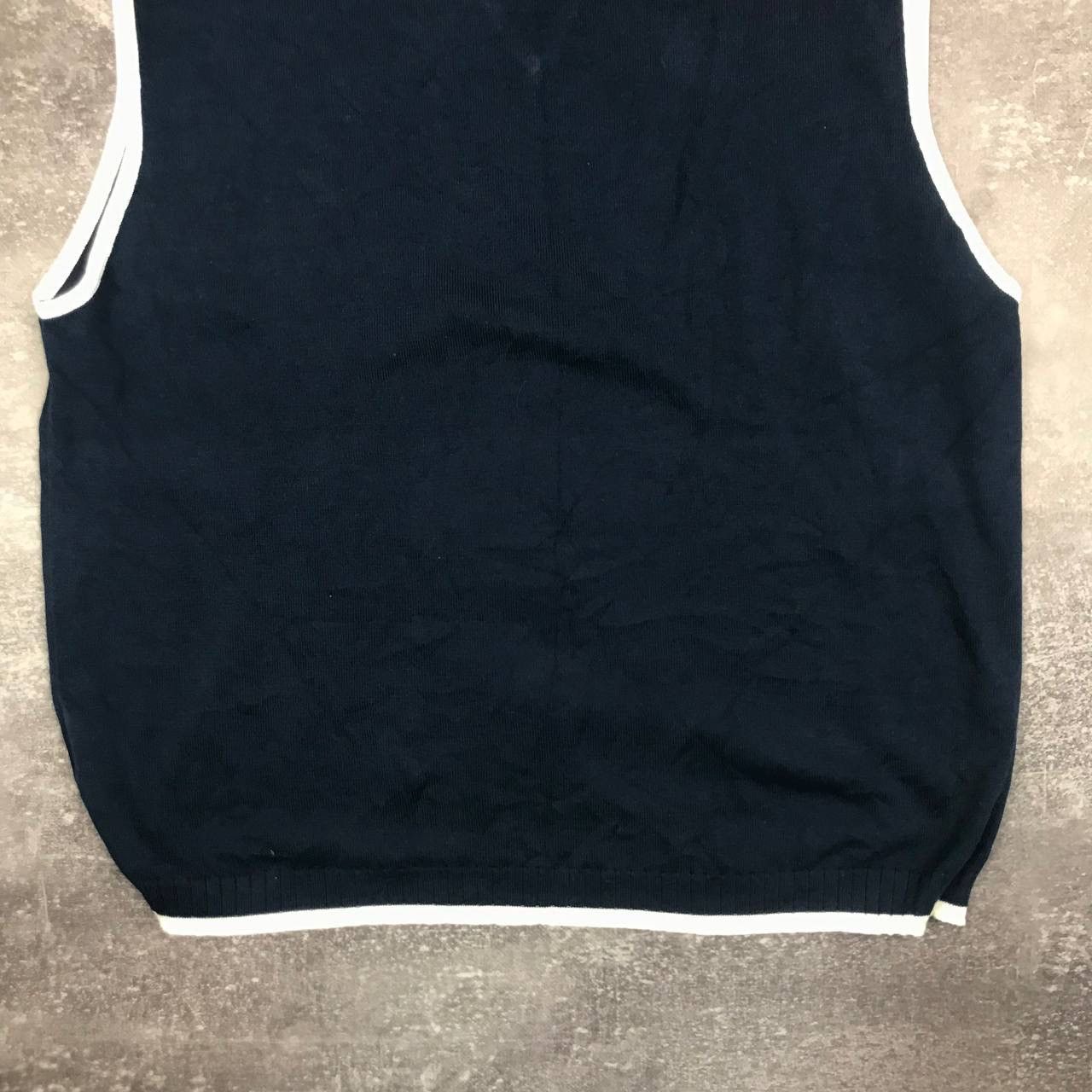 Nike × Vintage Vintage Nike Court Vest Navy Knitwear Size US XL / EU 56 / 4 - 6 Thumbnail