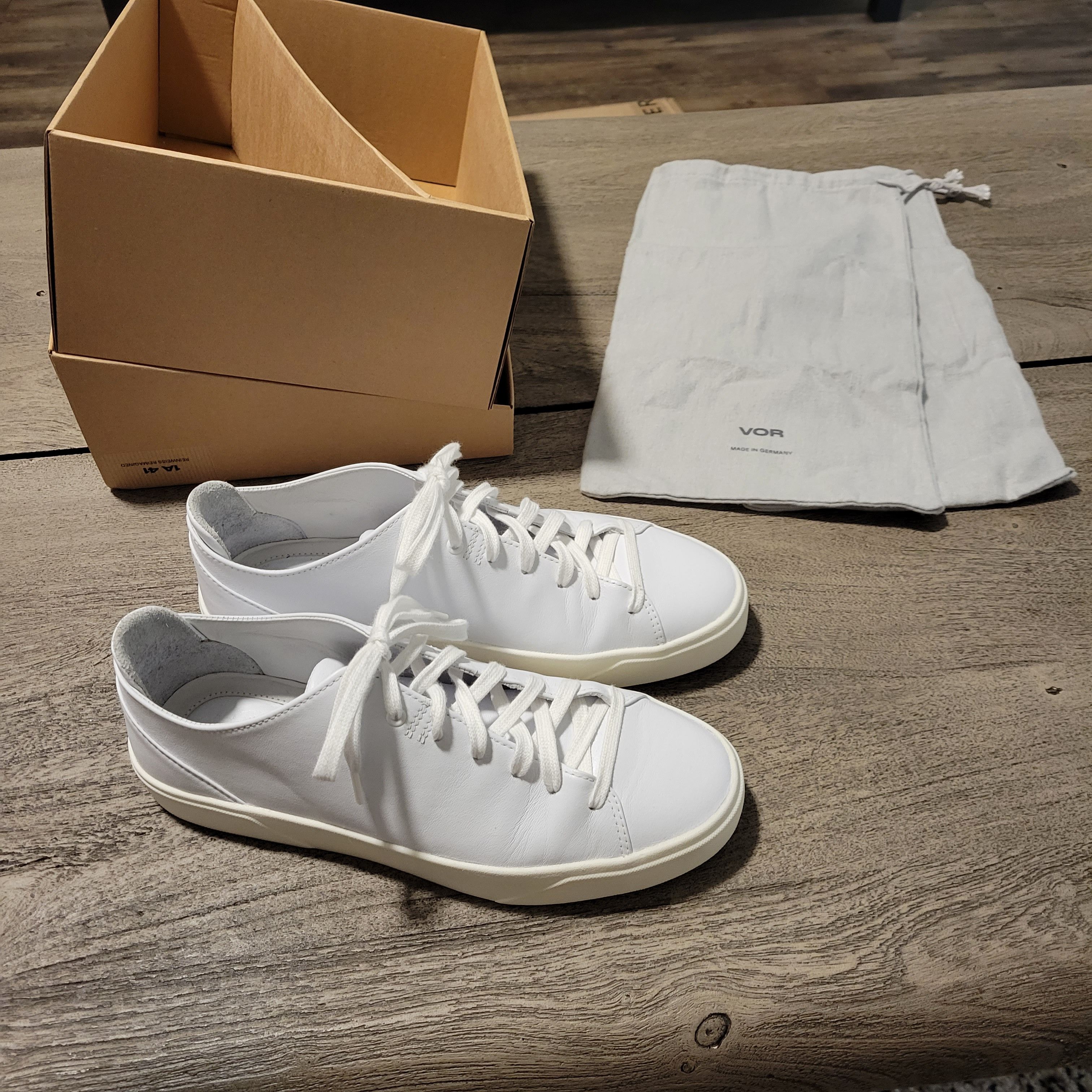 VOR VOR Shoes 1A Reinweiss Reimagined White Leather Sneaker | Grailed