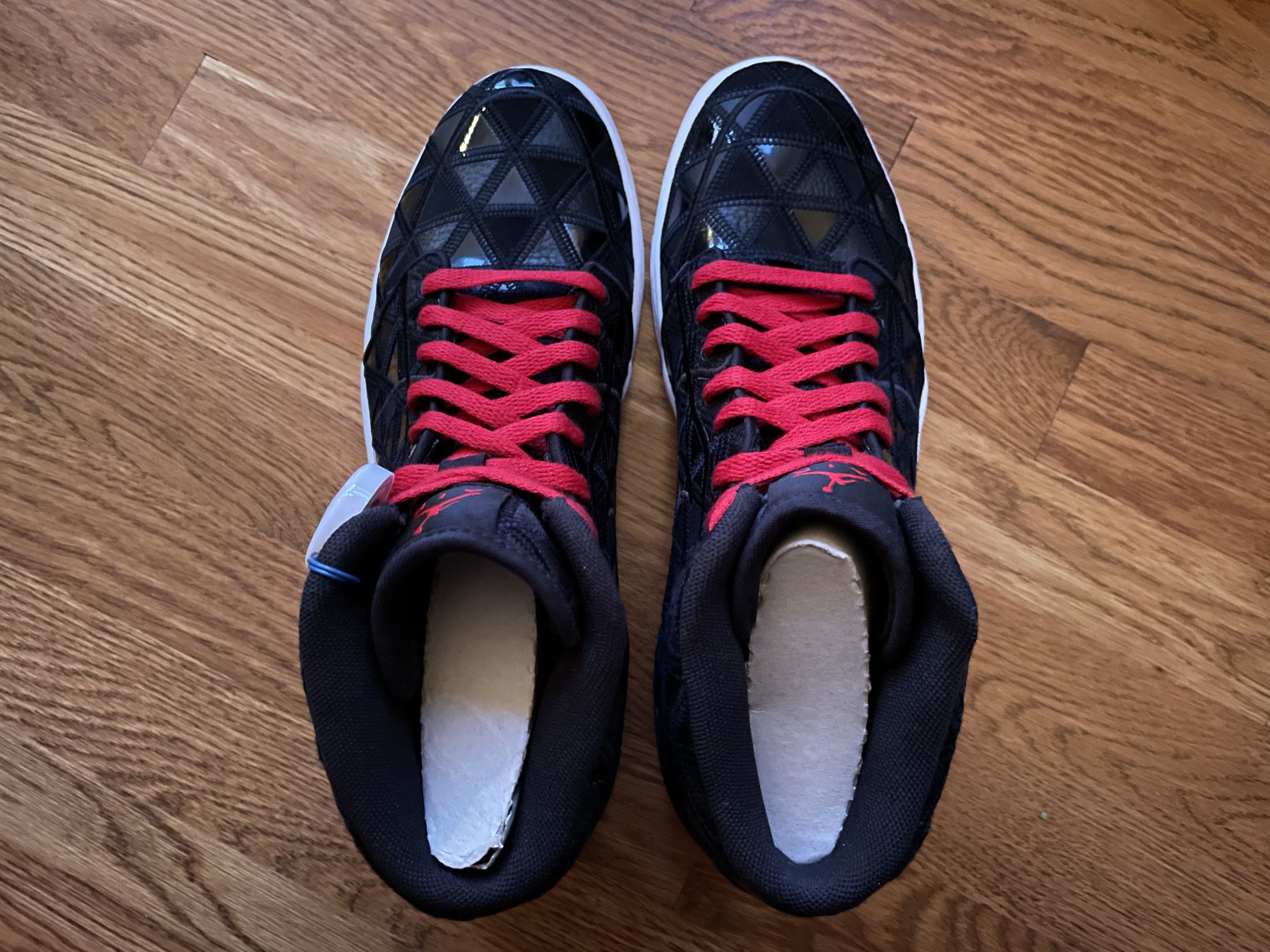 Jordan Brand 11.5 Air Jordan 1 J2K Black Varsity Red Patchwork OG 4 7 11 Size US 11.5 / EU 44-45 - 3 Thumbnail