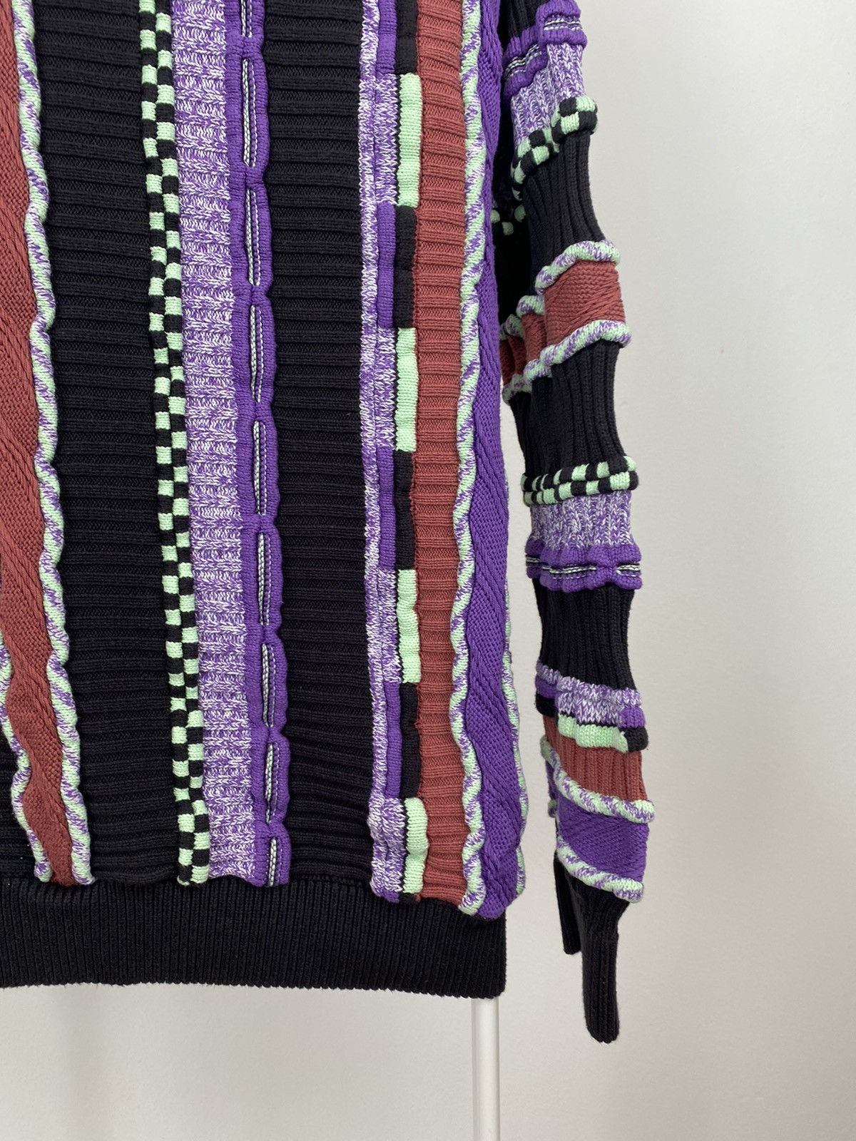 Review × Vintage Review vintage purple sweater Coogi style cable knit Size US L / EU 52-54 / 3 - 11 Thumbnail