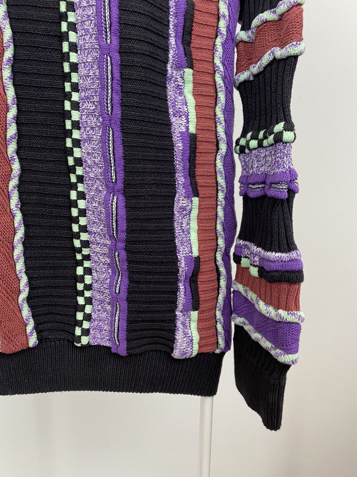 Review × Vintage Review vintage purple sweater Coogi style cable knit Size US L / EU 52-54 / 3 - 6 Thumbnail