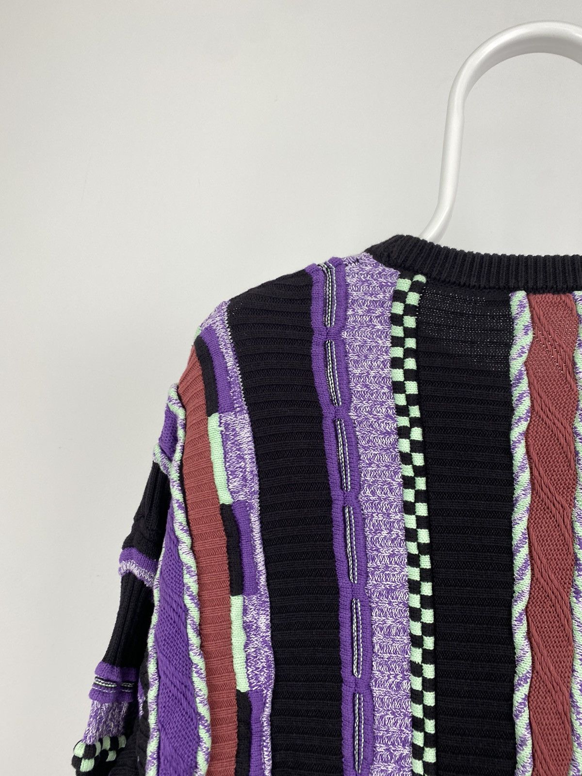 Review × Vintage Review vintage purple sweater Coogi style cable knit Size US L / EU 52-54 / 3 - 9 Thumbnail