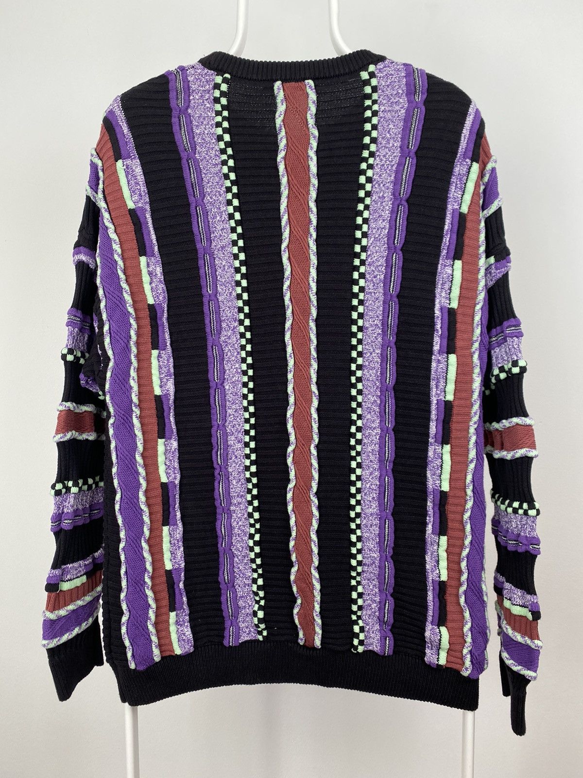 Review × Vintage Review vintage purple sweater Coogi style cable knit Size US L / EU 52-54 / 3 - 8 Thumbnail