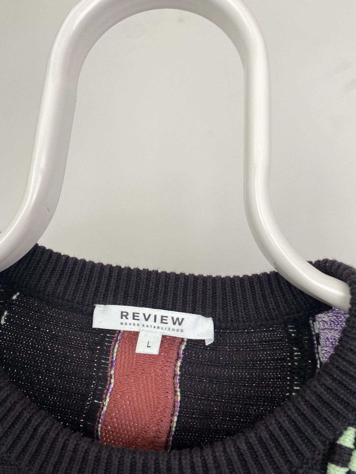 Review × Vintage Review vintage purple sweater Coogi style cable knit Size US L / EU 52-54 / 3 - 3 Thumbnail