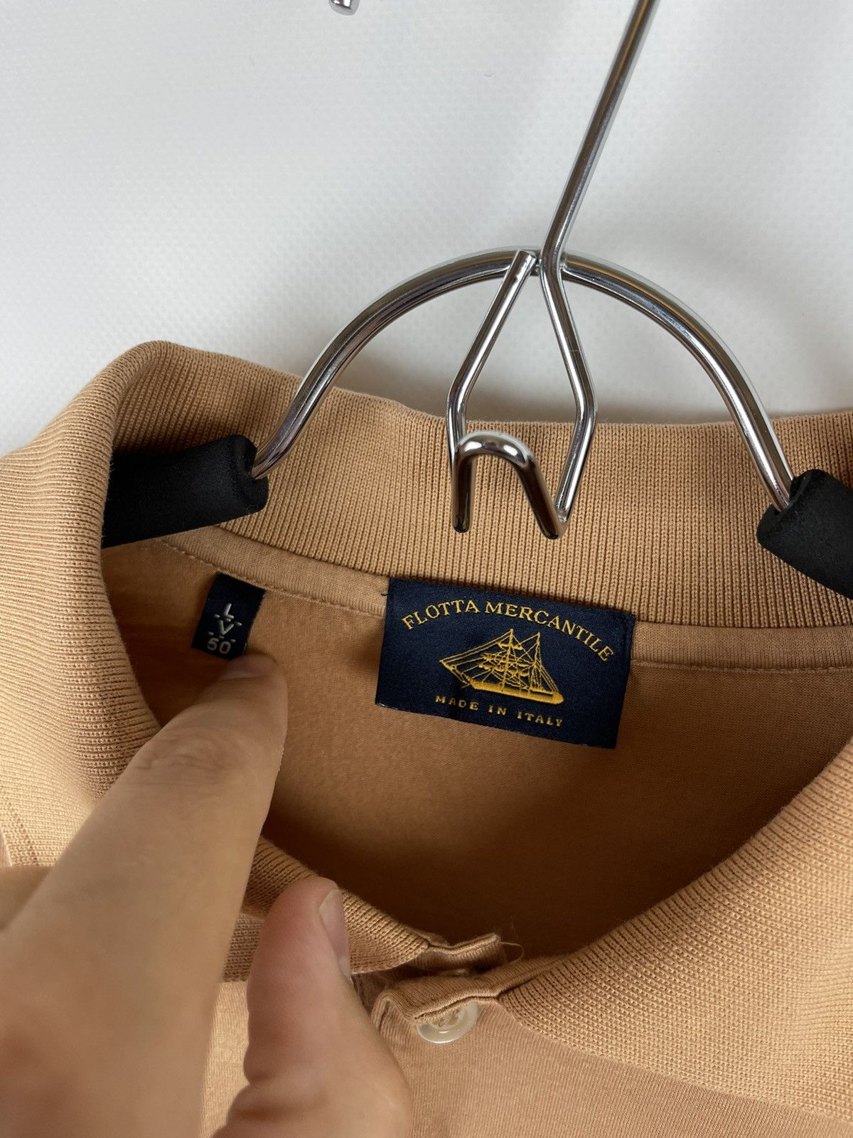 Other Flotta Mercantile logo pocket made in Italy polo shirt Size US L / EU 52-54 / 3 - 6 Thumbnail
