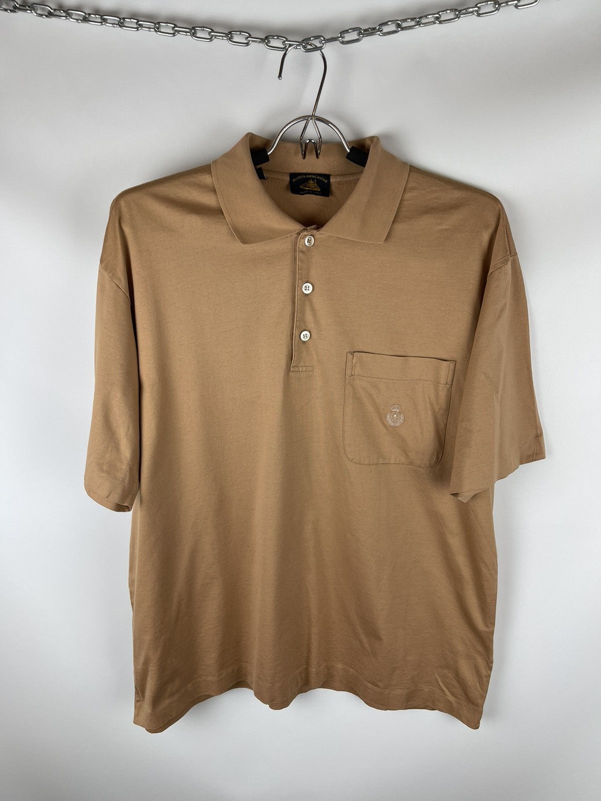 Other Flotta Mercantile logo pocket made in Italy polo shirt Size US L / EU 52-54 / 3 - 1 Thumbnail