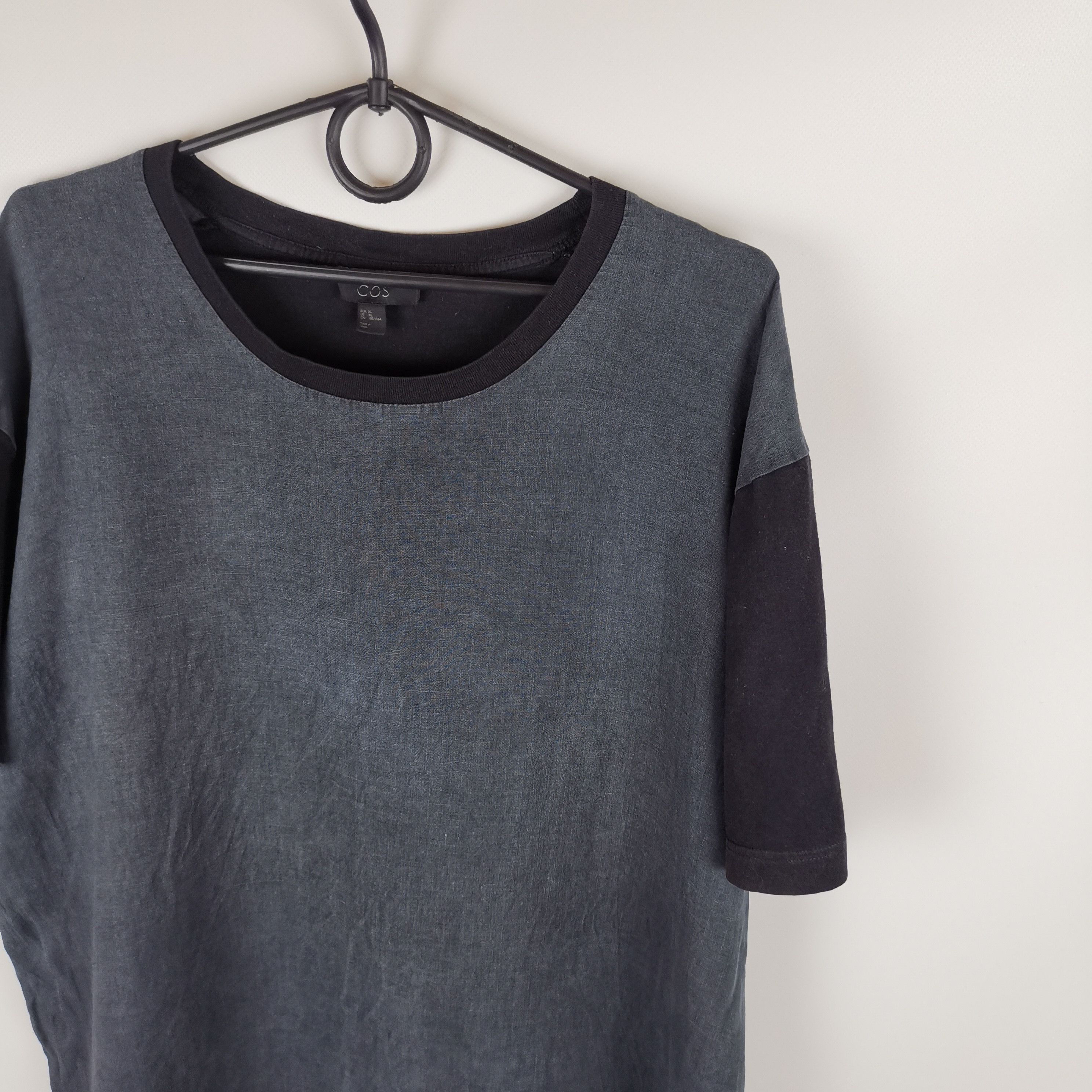 Cos Cos hemp cotton blue black hype tee shirt Size US XL / EU 56 / 4 - 5 Thumbnail