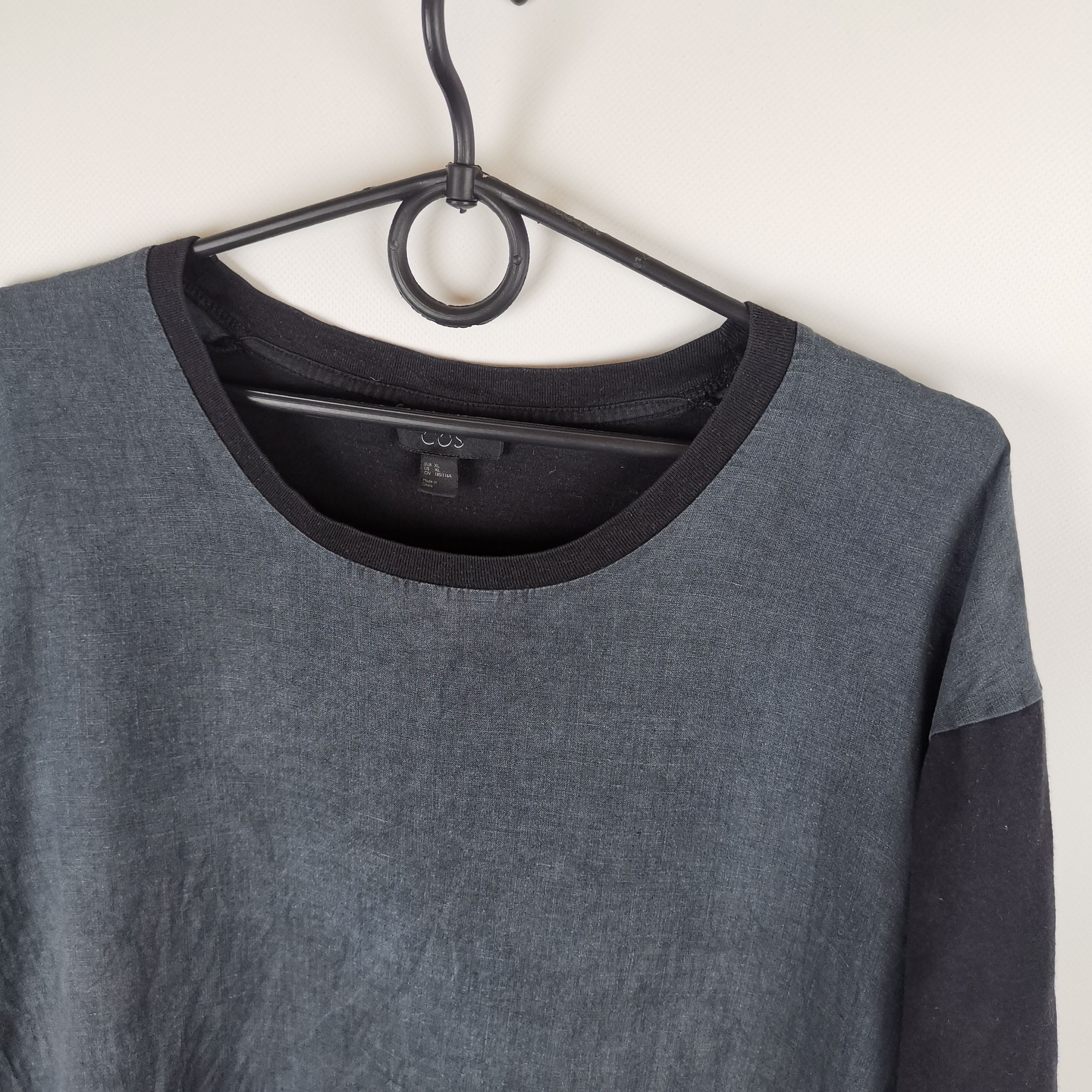 Cos Cos hemp cotton blue black hype tee shirt Size US XL / EU 56 / 4 - 3 Thumbnail