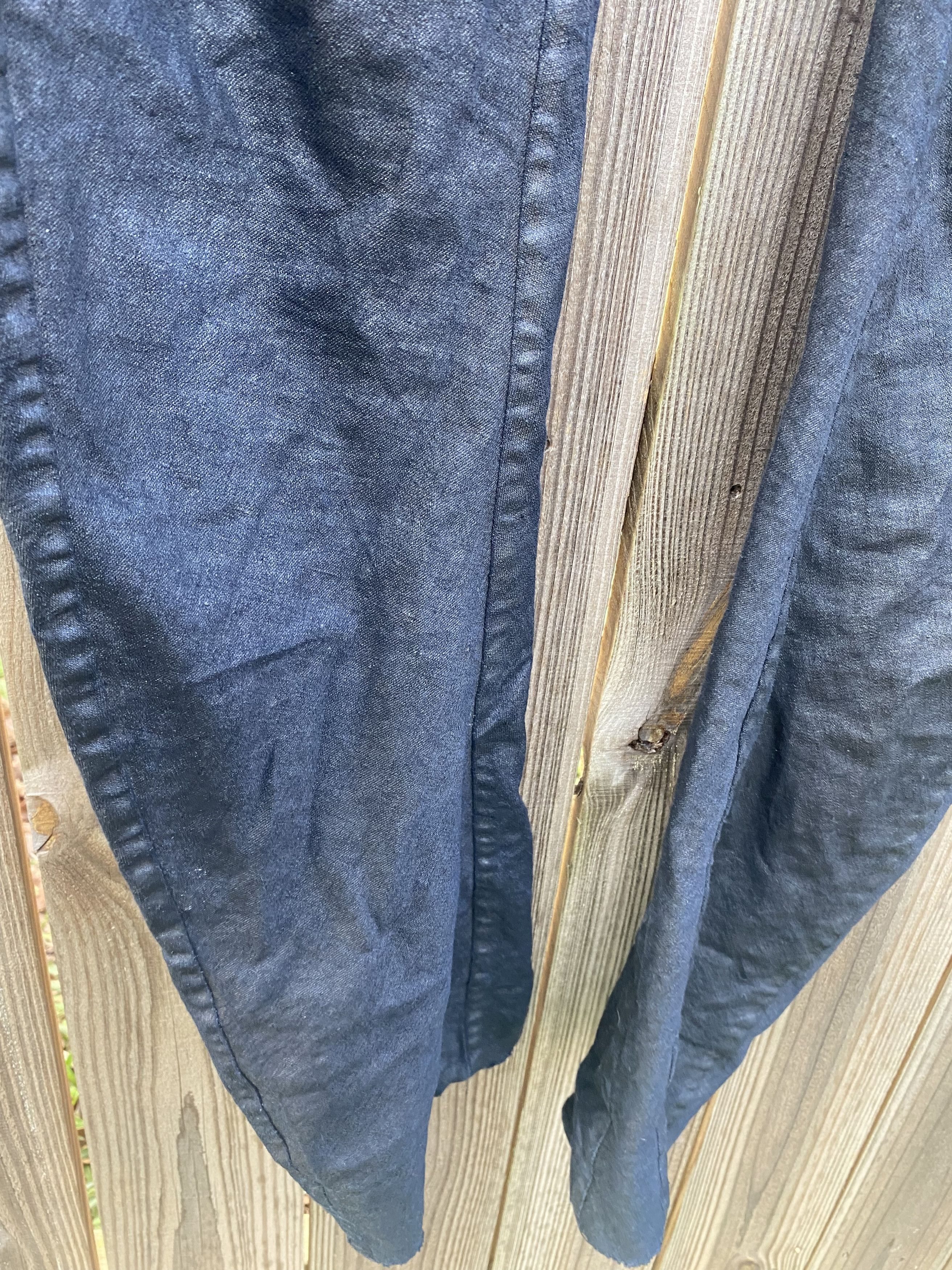 Boris Bidjan Saberi BBS Curved Leg Coated Denim Size US 33 - 7 Thumbnail