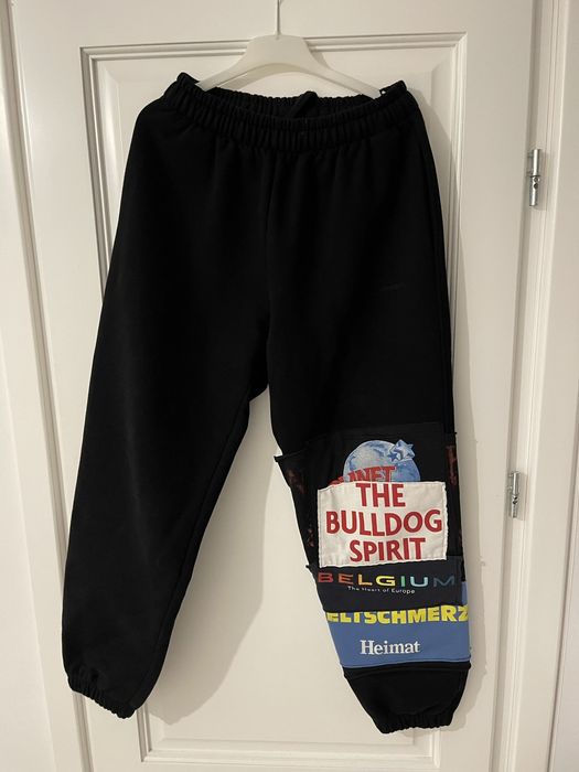 Vetements Vetements Bulldog Spirit Patchwork Sweatpants | Grailed