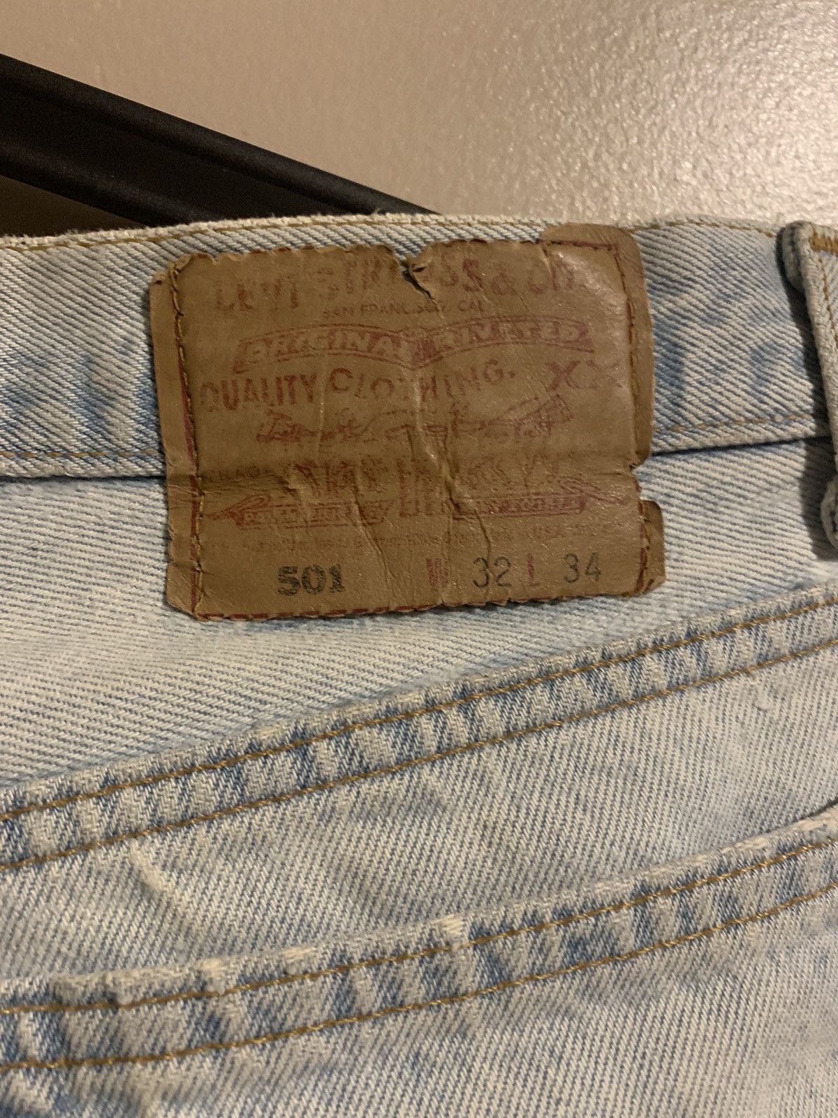 Levi's LEVIS 501 VINTAGE WASH DISTRESSED JEANS Size US 30 / EU 46 - 4 Thumbnail