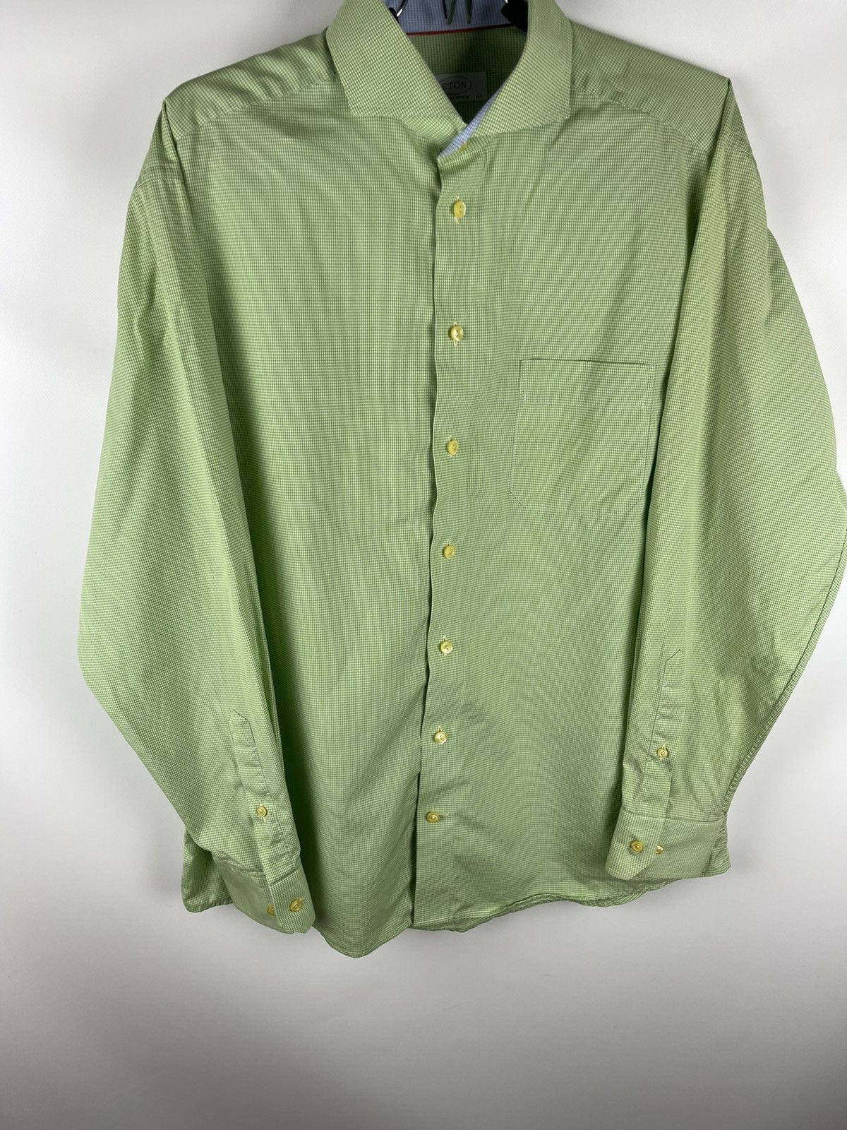Eton Eton green checkered classic made to measure shirt Size US L / EU 52-54 / 3 - 6 Thumbnail