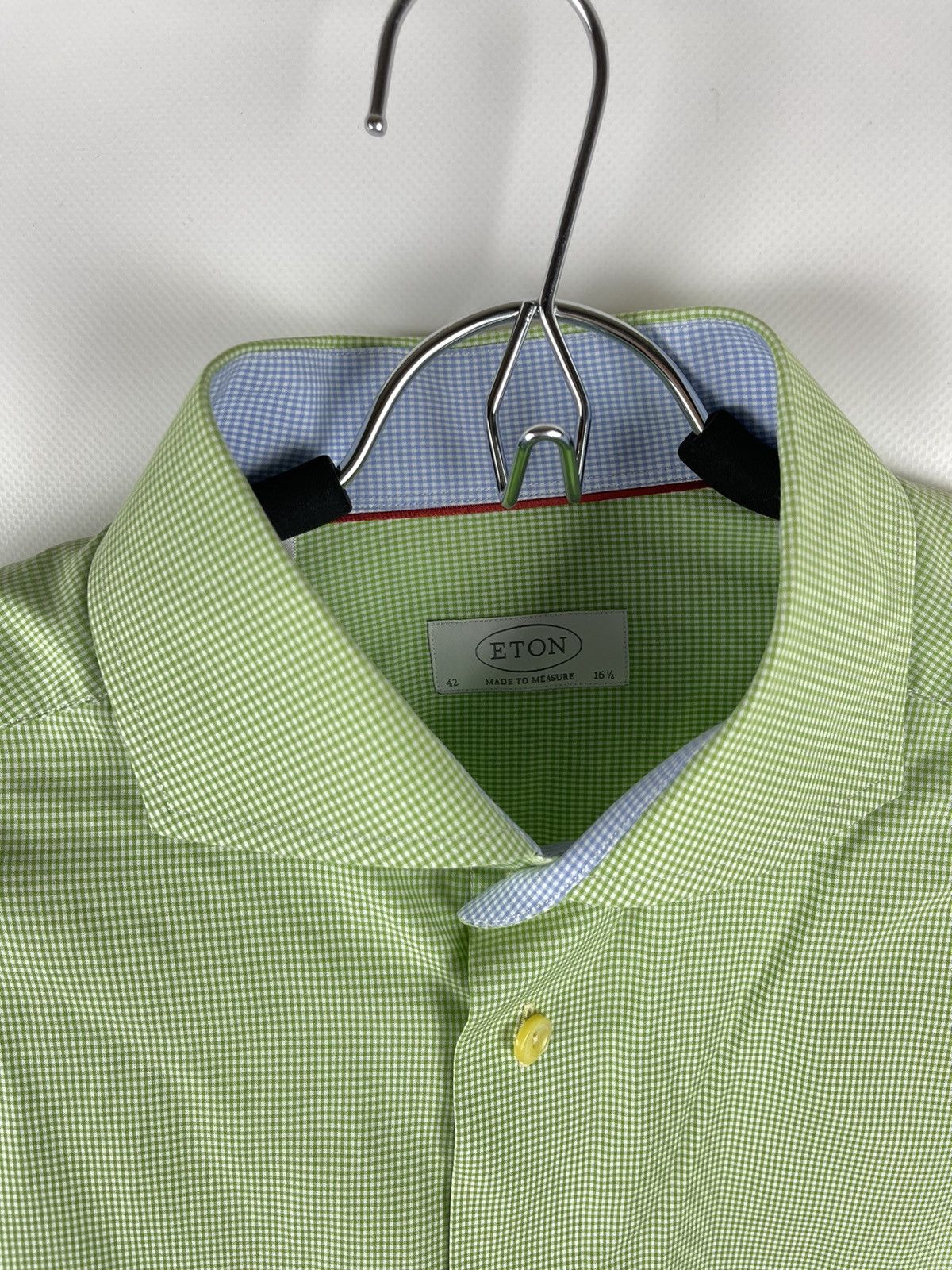 Eton Eton green checkered classic made to measure shirt Size US L / EU 52-54 / 3 - 5 Thumbnail