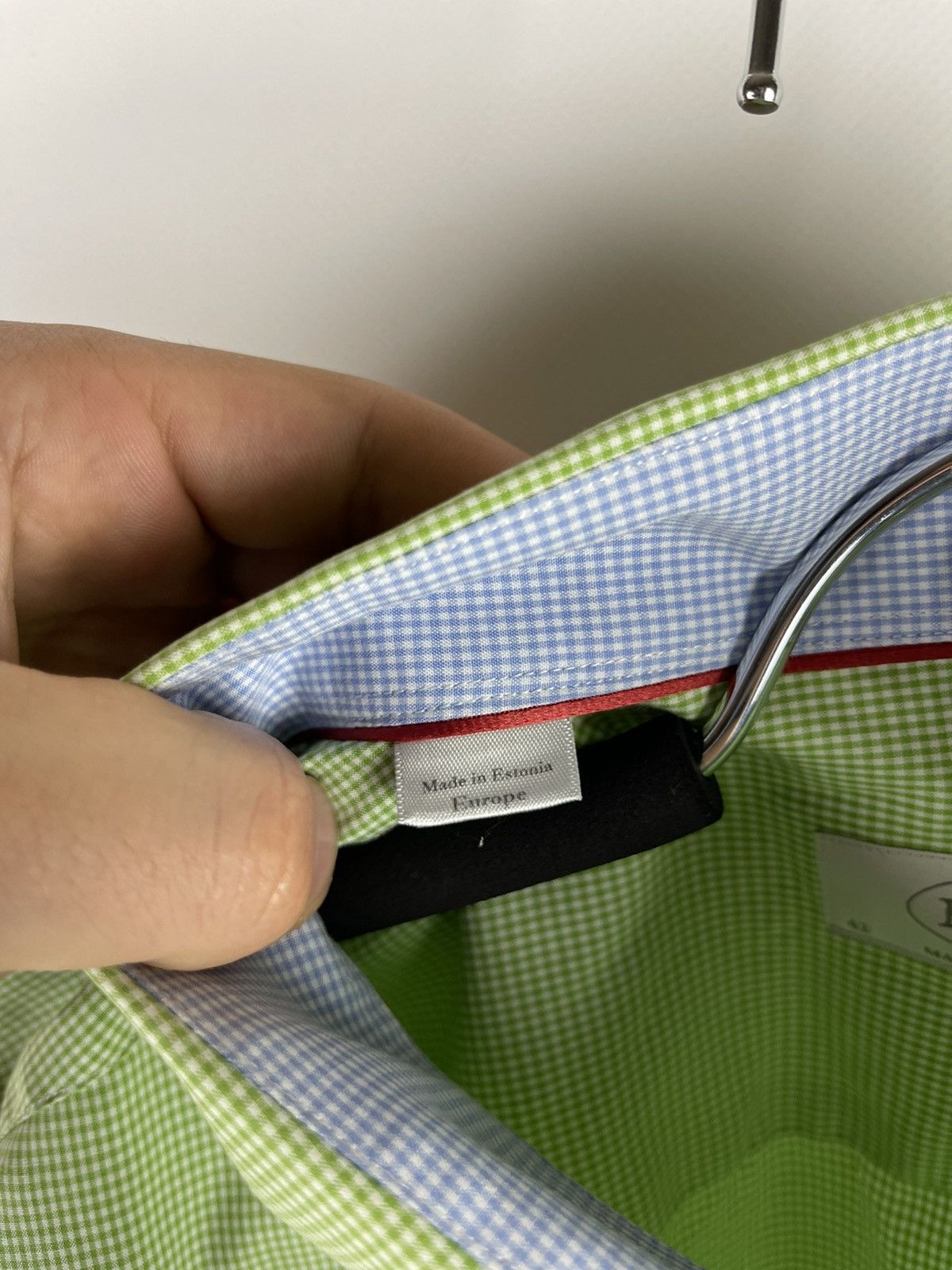 Eton Eton green checkered classic made to measure shirt Size US L / EU 52-54 / 3 - 7 Thumbnail