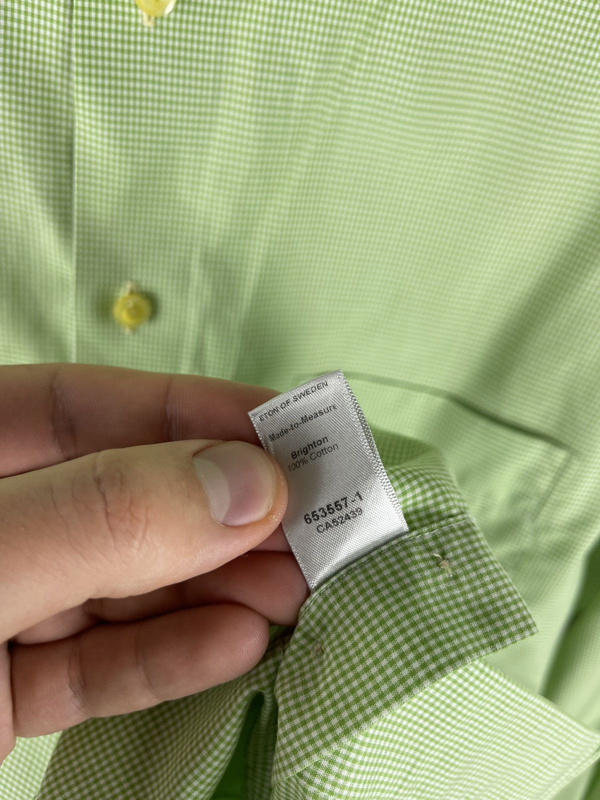 Eton Eton green checkered classic made to measure shirt Size US L / EU 52-54 / 3 - 8 Thumbnail