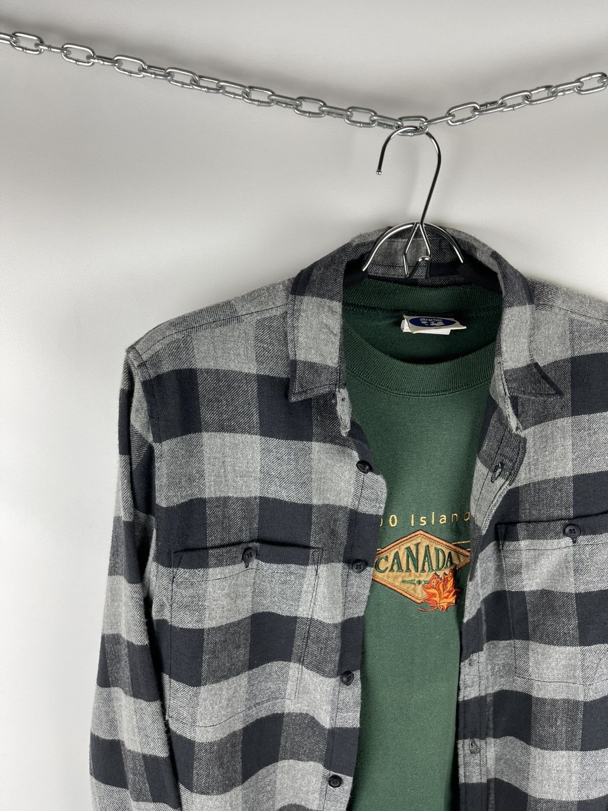 Flannel vintage y2k checkered flannel travis Scott style Size US S / EU 44-46 / 1 - 2 Thumbnail
